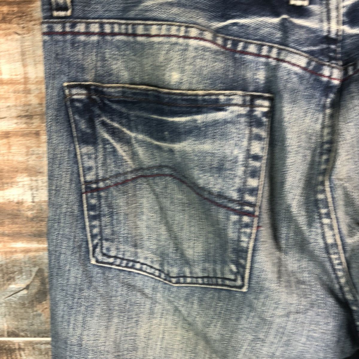 Armani Exchange DL Armani Exchange Blue Distressed Denim Pants #C277 Size US 34 / EU 50 - 19 Thumbnail
