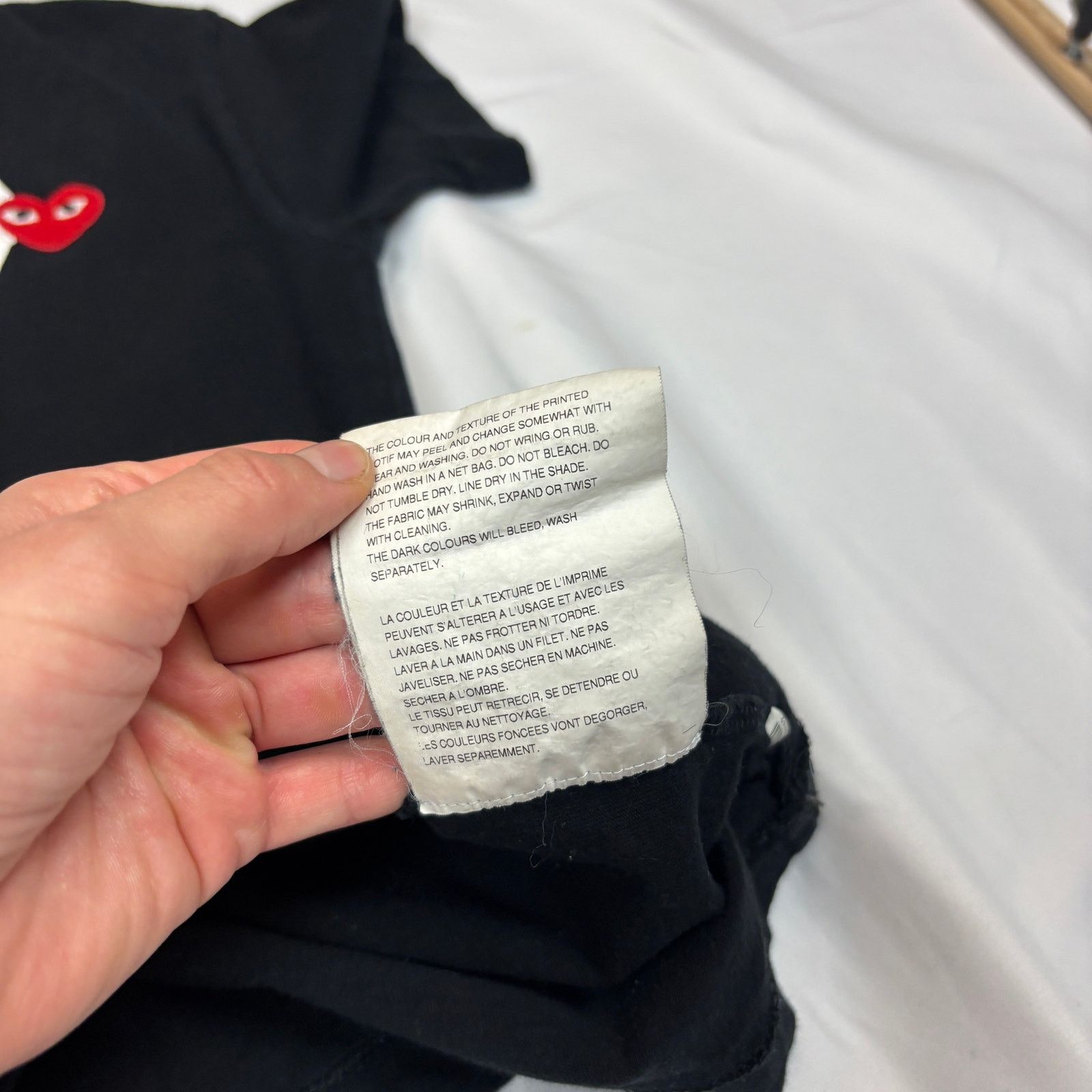 Comme des Garcons Comme des Garcons Play CDG Tee Heart Embroidered Shirt Small Size US S / EU 44-46 / 1 - 10 Thumbnail