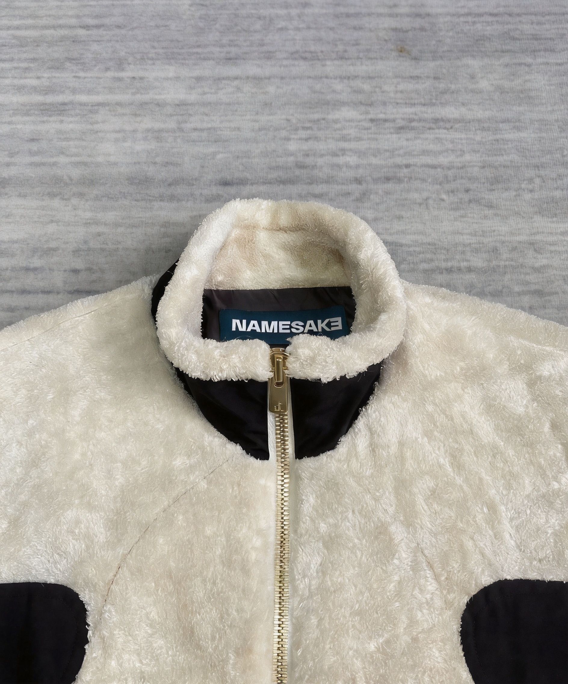 Namesake Black White Panda Fleece Jacket, Men's — image 4 of 6