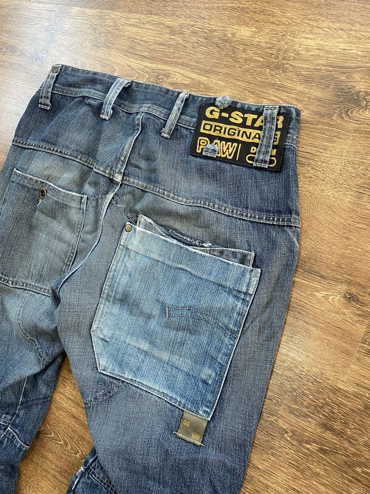 14th Addiction Vintage Y2K G Star archive Denim Cargo Baggy pants Jeans Size US 33 - 14 Thumbnail
