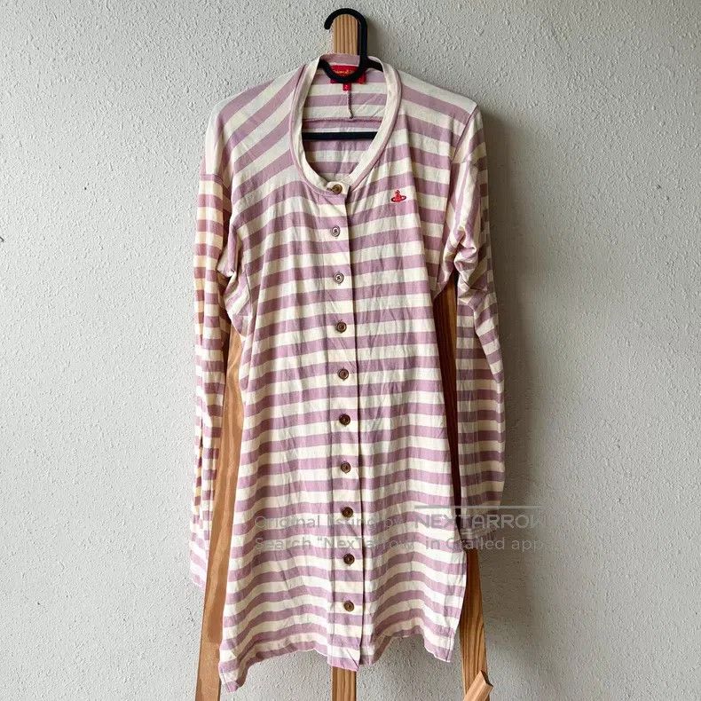 Vivienne Westwood Vivienne Westwood Purple and Pink Striped Irregular Open C Size M / US 6-8 / IT 42-44 - 2 Thumbnail
