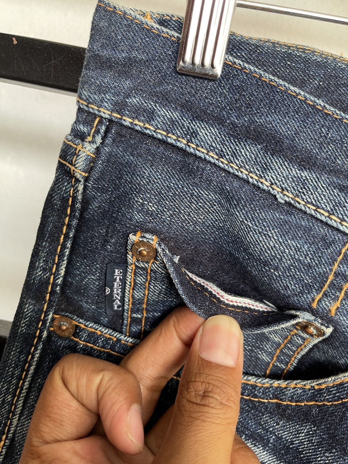 Distressed Eternal Half Selvedge Denim