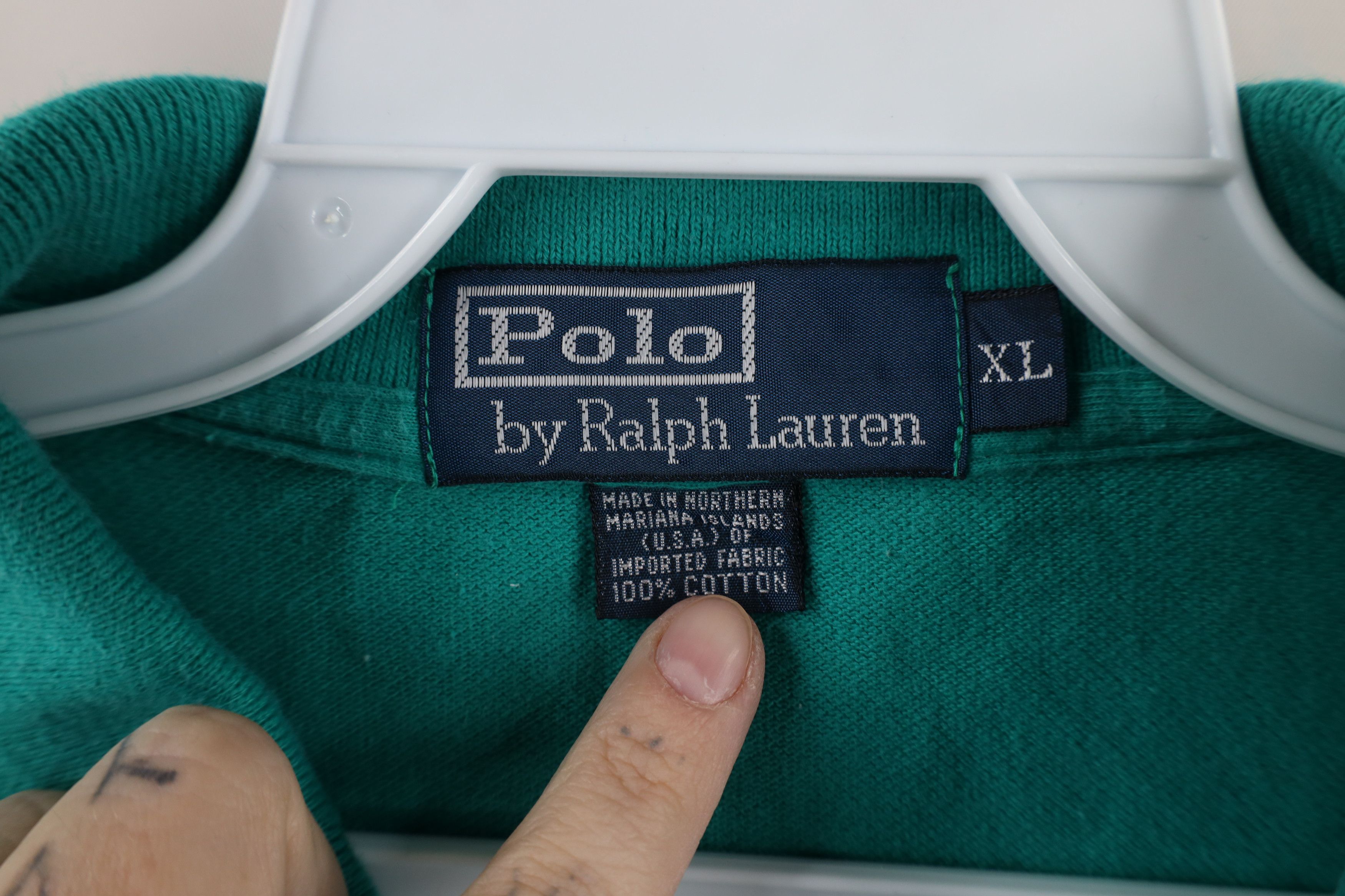 Ralph Lauren Vintage 90s Ralph Lauren Short Sleeve Collared Polo Shirt Size US XL / EU 56 / 4 - 6 Thumbnail