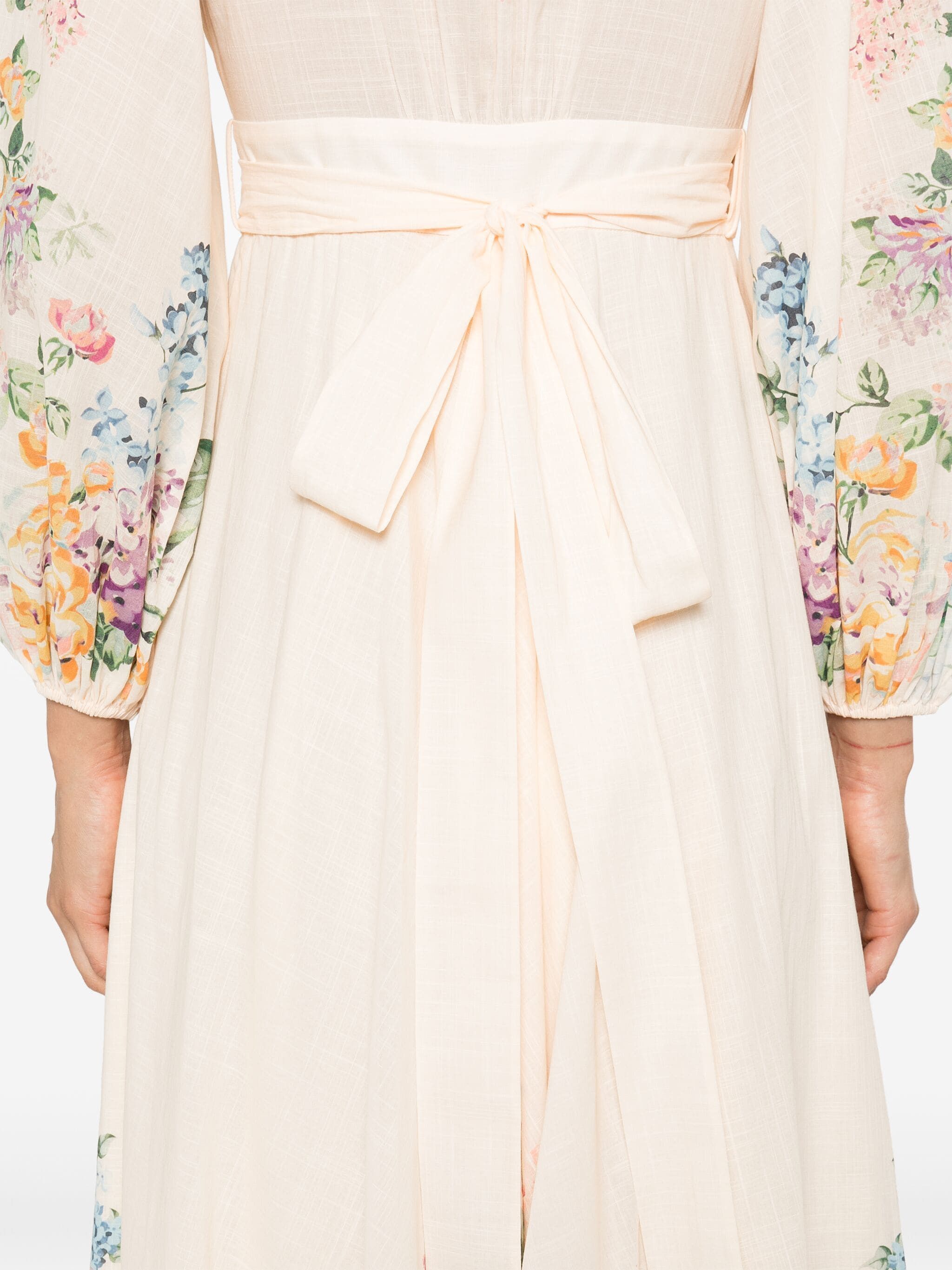 Zimmermann o1s22i1n1024 Halliday Midi Wrap Dress in Multicolor Size M / US 6-8 / IT 42-44 - 5 Thumbnail