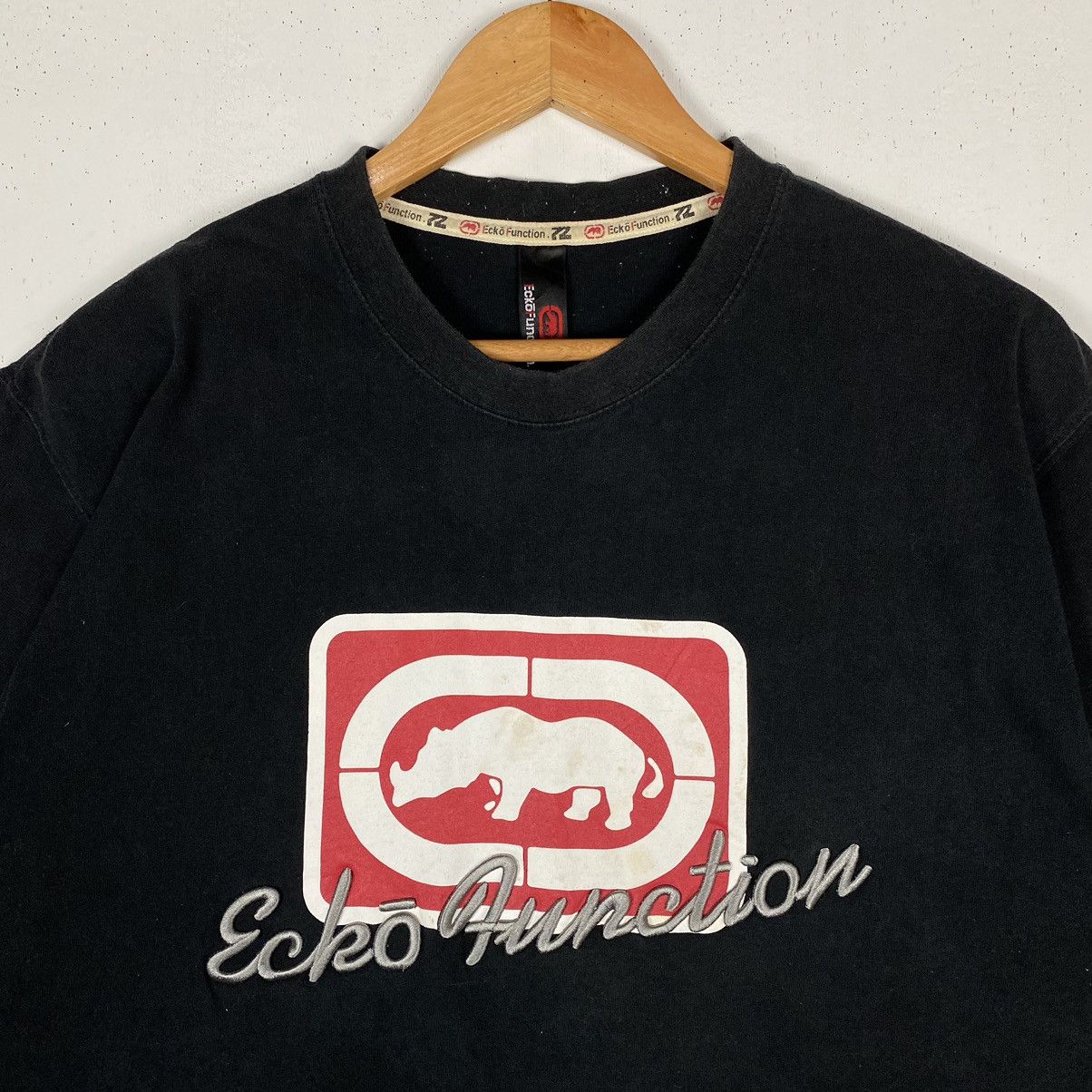 Ecko Unltd. × Vintage Vintage 00's ECKO FUNCTION Embroidery Big Logo Hip-Hop Tee Size US L / EU 52-54 / 3 - 3 Thumbnail