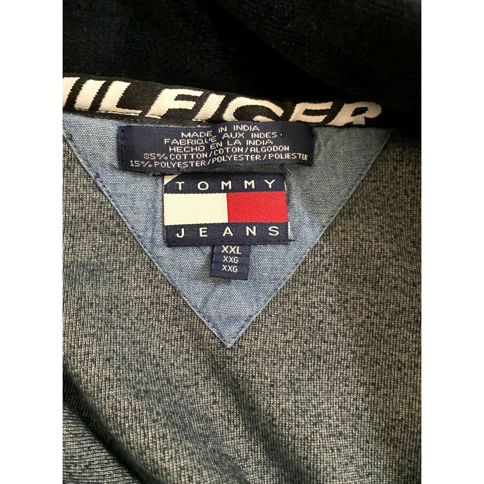 Tommy Hilfiger VINTAGE Tommy Hilfiger Jeans Green Velor feel Quarter Zip Sweatshirt 2XL Mens Pullover Fleece 90s Shoes? Size US XXL / EU 58 / 5 - 5 Thumbnail