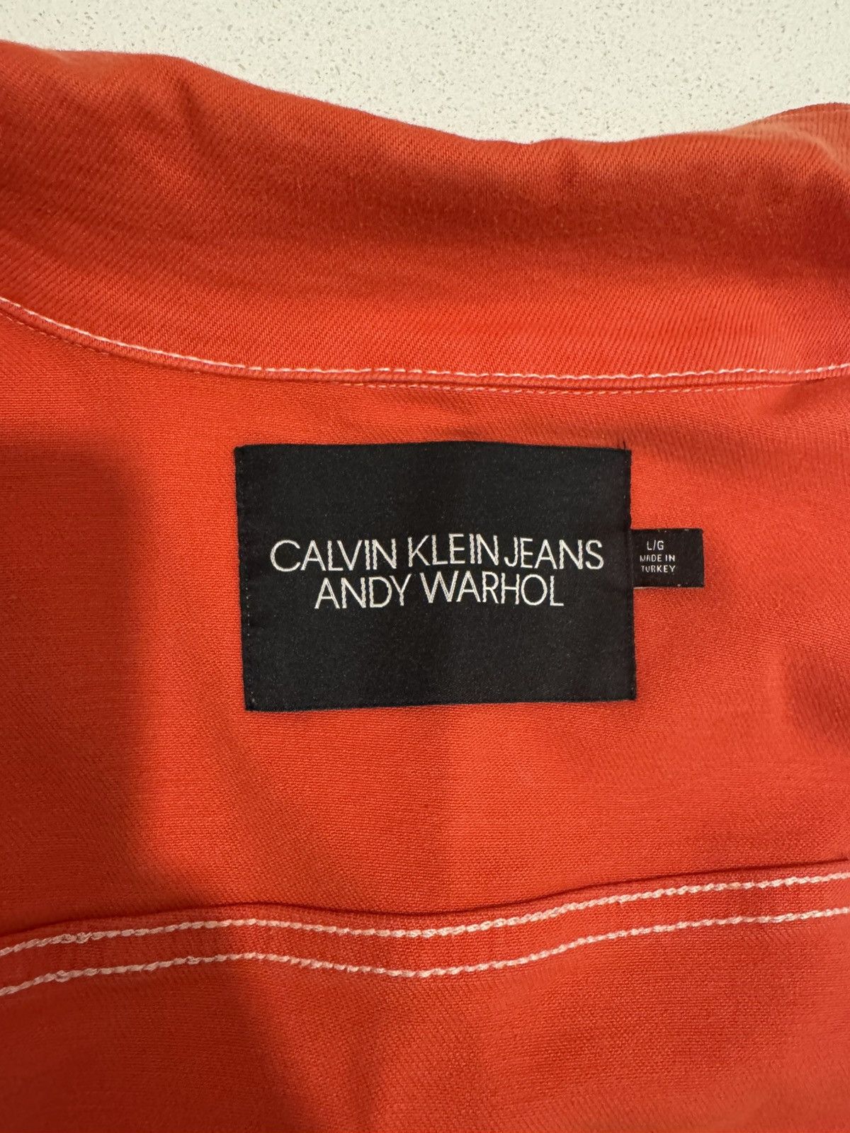 Andy Warhol Raf Simons x Calvin Klein denim jacket Size US L / EU 52-54 / 3 - 3 Thumbnail