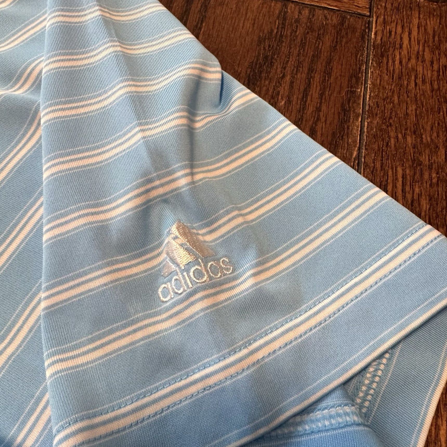 Adidas Adidas Golf Trump National Doral Polo Shirt Men’s Size XL Blue White Striped Size US XL / EU 56 / 4 - 4 Thumbnail