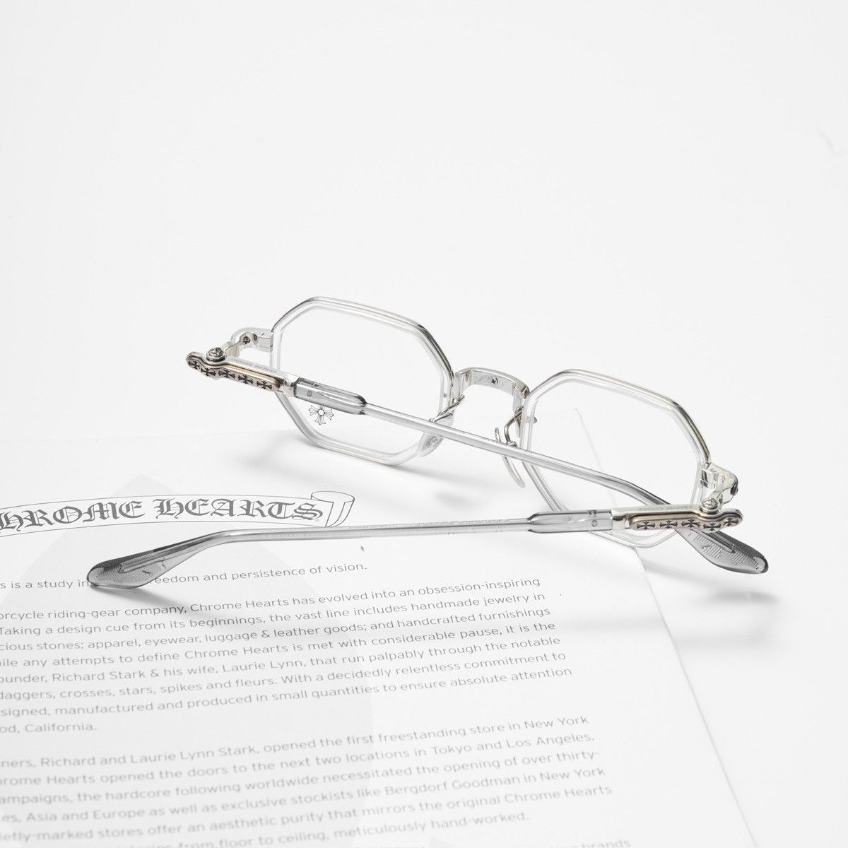 Chrome Hearts CHROME HEARTS TATTERS CRYSTAL GRAPHITE GLASSES Size ONE SIZE - 7 Thumbnail