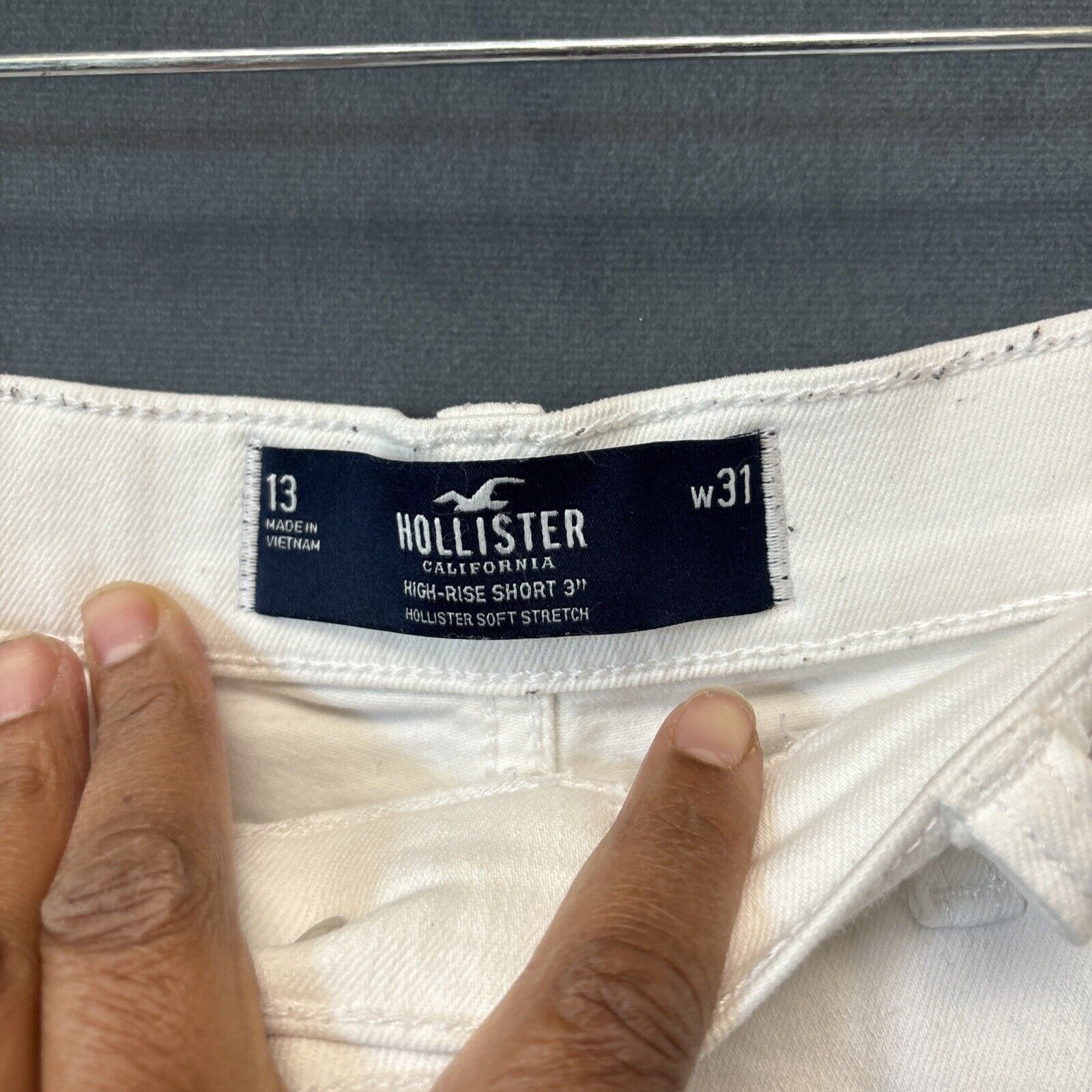 Hollister Hollister Cut Off Jean Short Jort Women Size 31 White Booty Size 31" - 7 Thumbnail