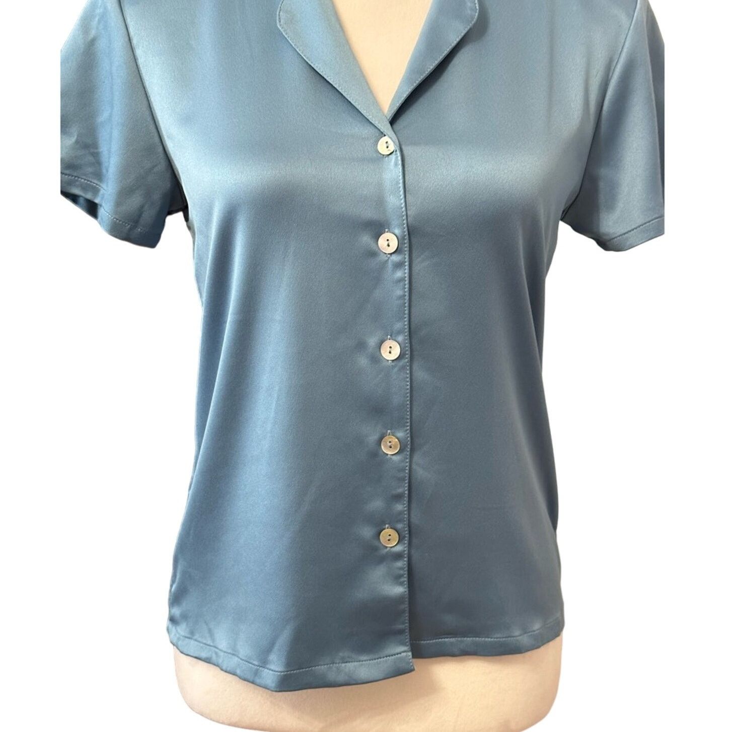 Other Flora Nikrooz Sleepshirt Short Sleeves Breathable Blue XS Size ONE SIZE - 3 Thumbnail