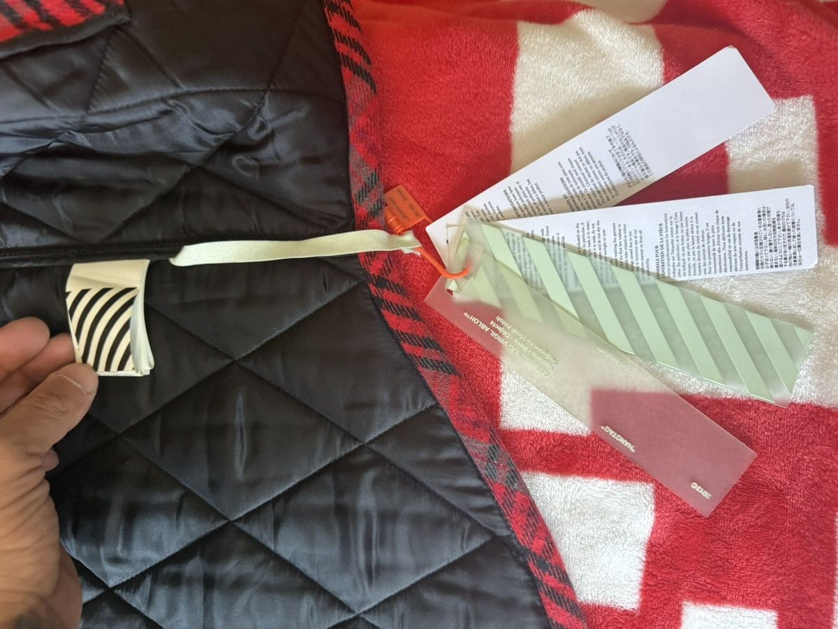 Off-White Off-white Insulated flannel jacket with hood Size US S / EU 44-46 / 1 - 6 Thumbnail
