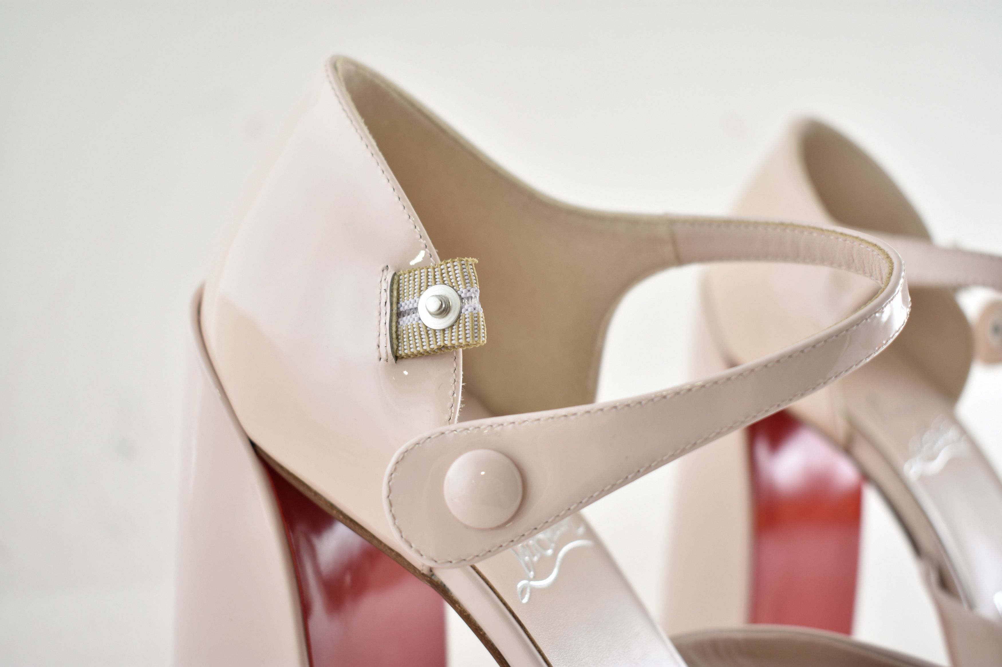 Christian Louboutin Movida MJ 130 Leche Patent Platform Block Heel Pump 37.5 Size US 7.5 / IT 37.5 - 5 Thumbnail