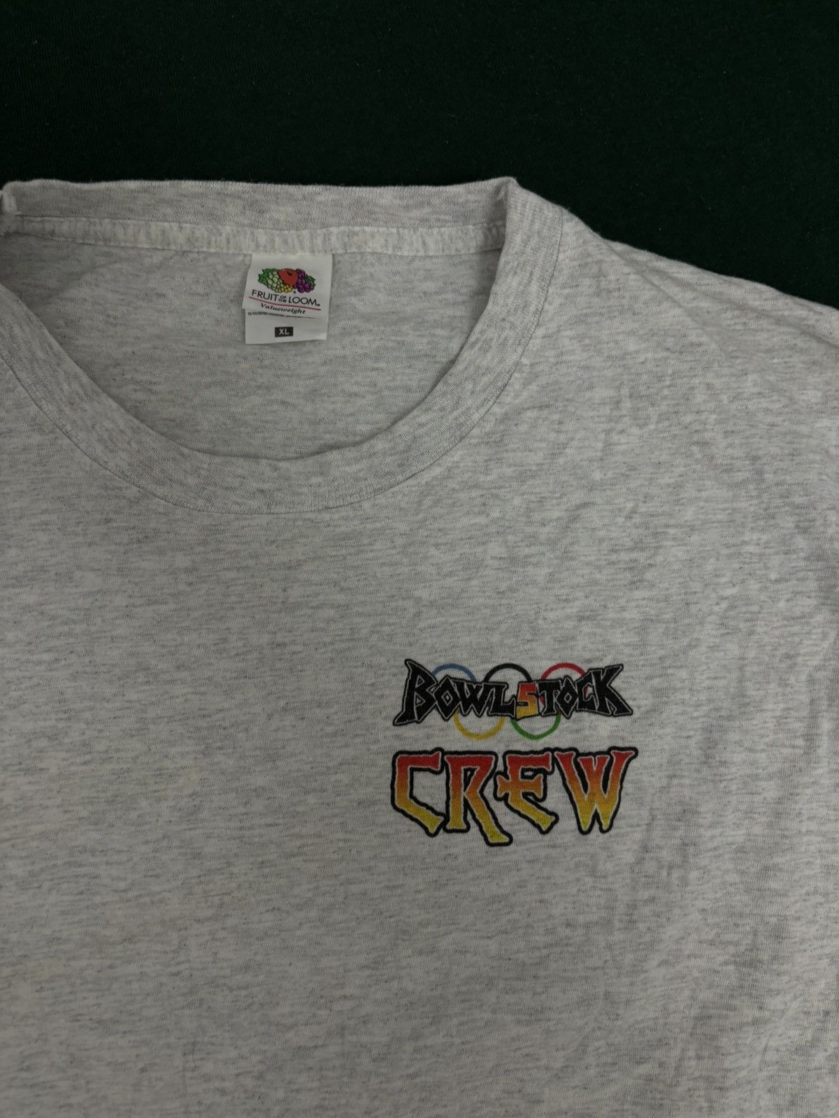 Fruit Of The Loom × Vintage Rare Bowlstock 2019 Crew T-Shirt Size US L / EU 52-54 / 3 - 6 Thumbnail