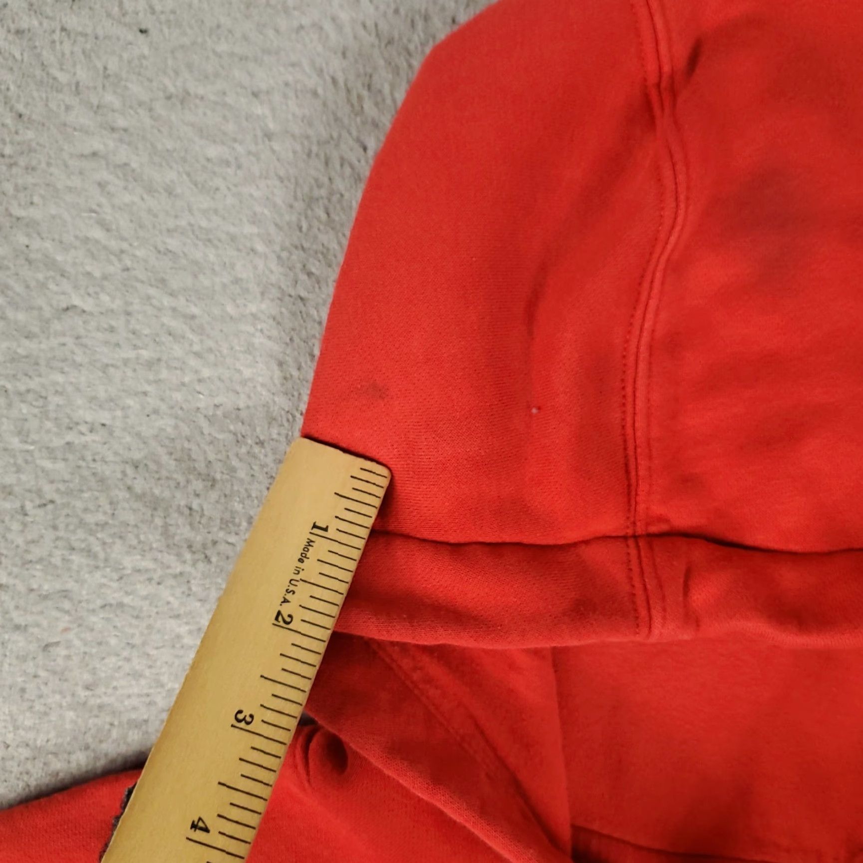 Nike Nike Hoodie Mens L Red Swoosh Pullover Sweatshirt - Mock Neck, Lace Up, Cotton Blend, Fleece, Logo, Regular Fit, All Seasons, Sports, Casual Size US L / EU 52-54 / 3 - 3 Thumbnail