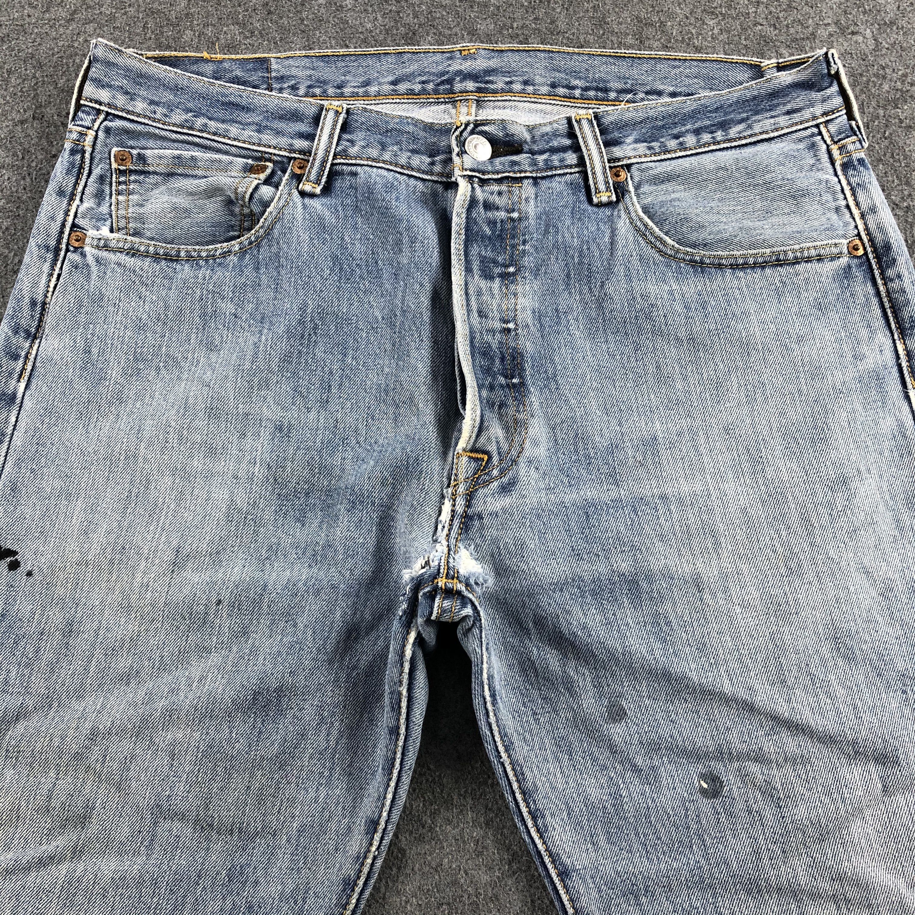 Levi's Vintage Light Wash Levis 501 Jeans-J2008 Size US 36 / EU 52 - 3 Thumbnail