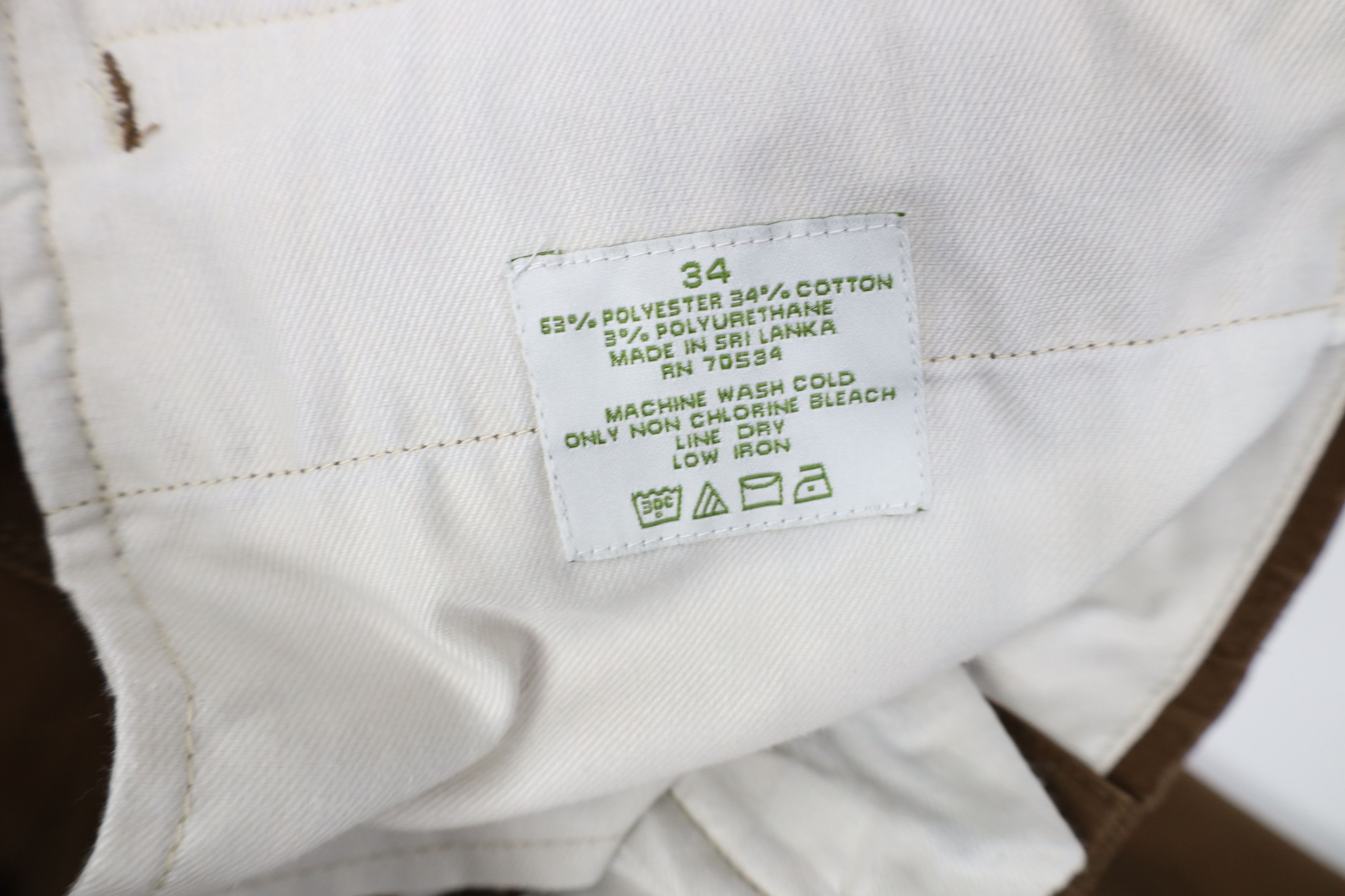 Orvis Vintage 90s Orvis Faded Wide Leg Chino Pants Trousers Brown Size US 34 / EU 50 - 7 Thumbnail
