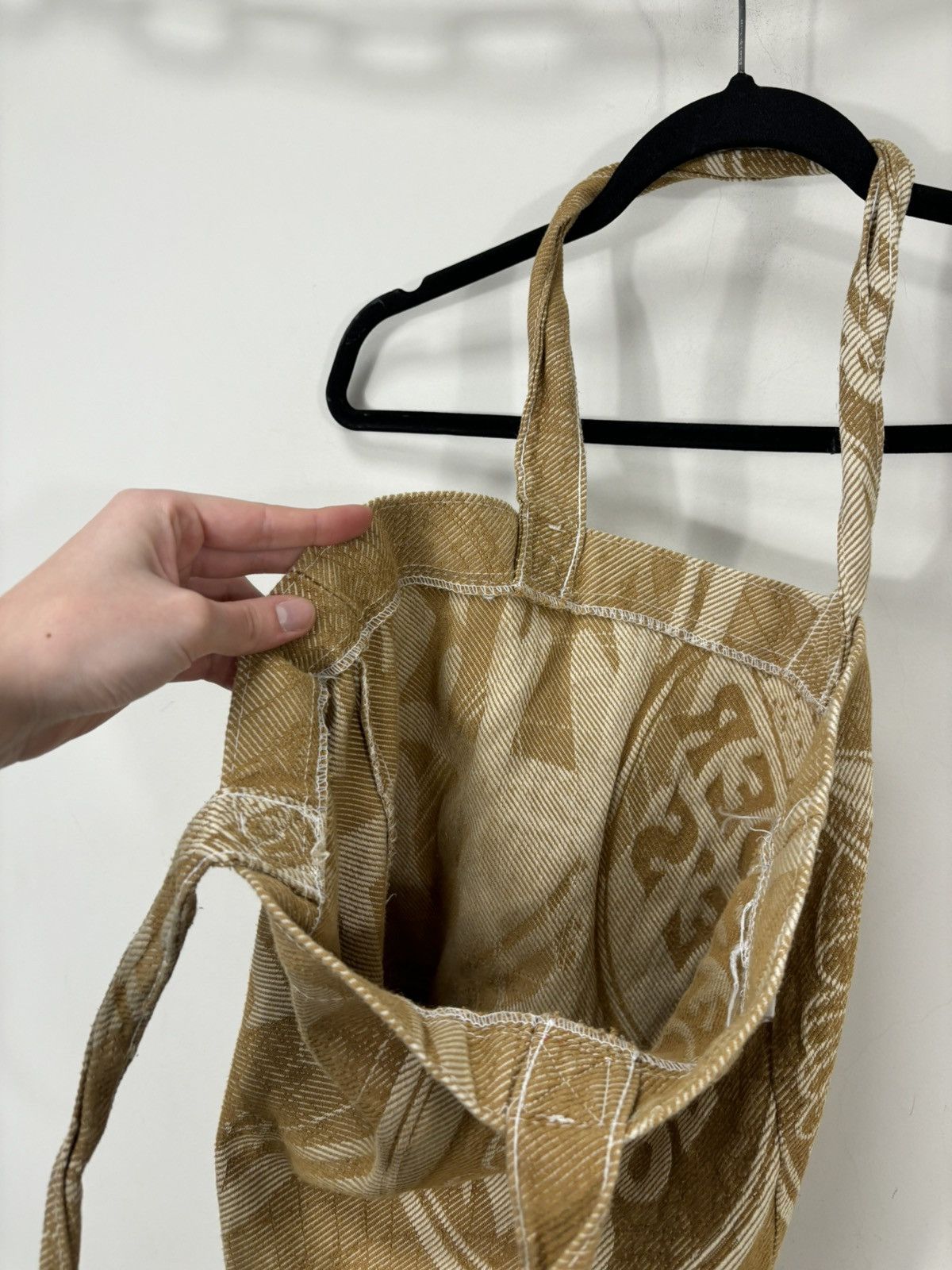 Other Trader Joe’s Vintage Beige Brown Made In USA Canvas Tote Bag Size ONE SIZE - 6 Thumbnail