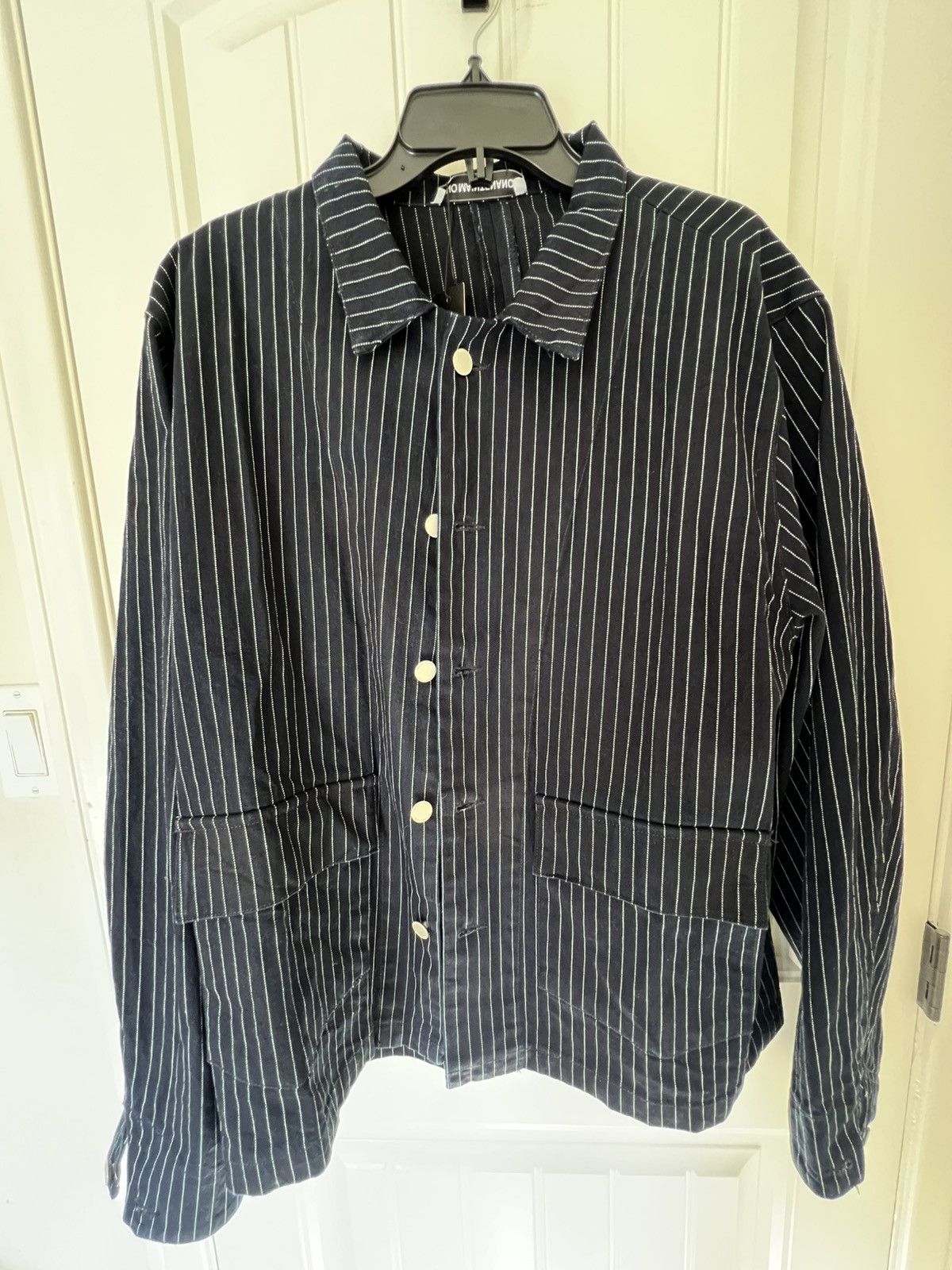 No Maintenance Blue pinstripe chore coat Size US XL / EU 56 / 4 - 1 Thumbnail