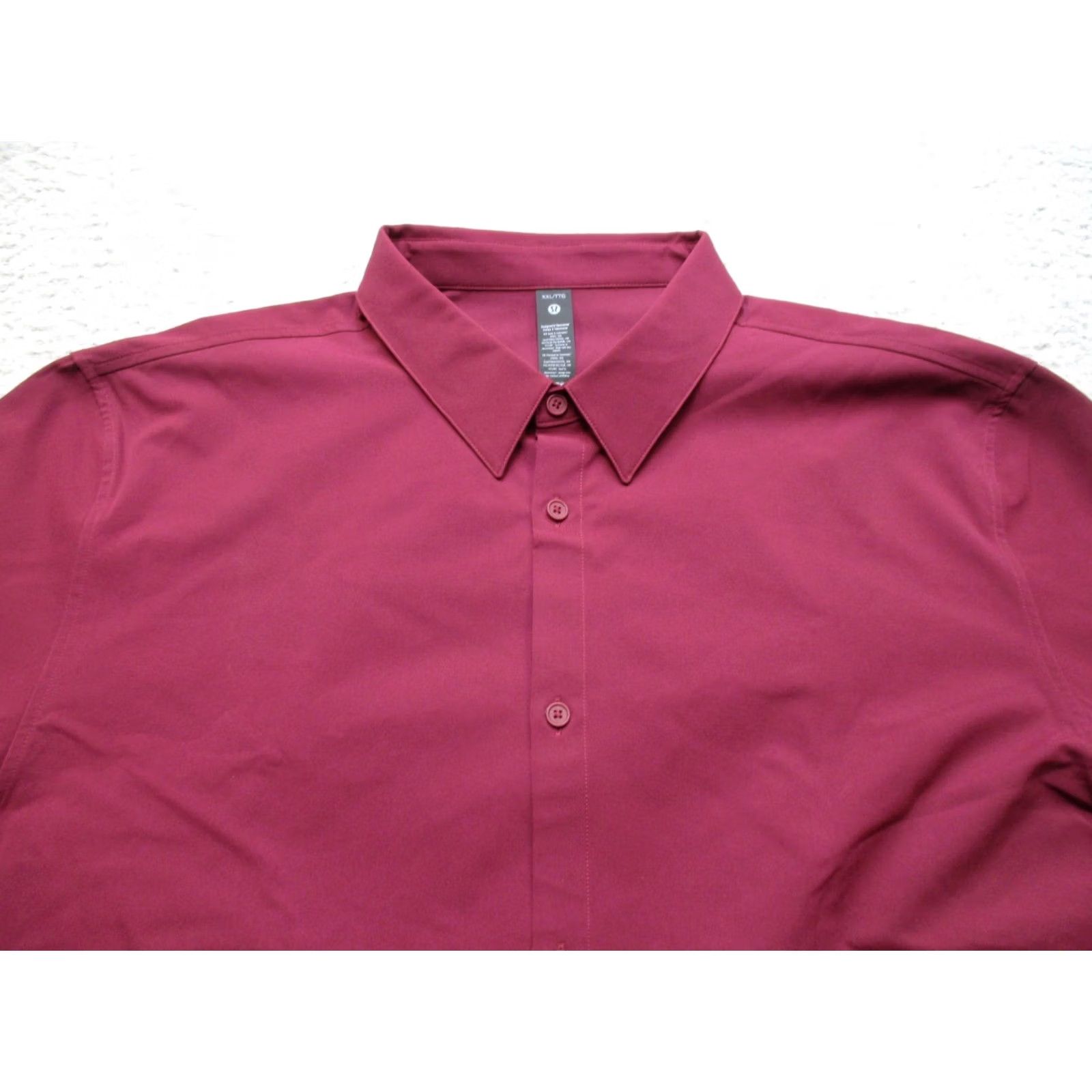 Lululemon Lululemon Shirt Mens Red Button Up Performance 2XL Size US XXL / EU 58 / 5 - 2 Thumbnail