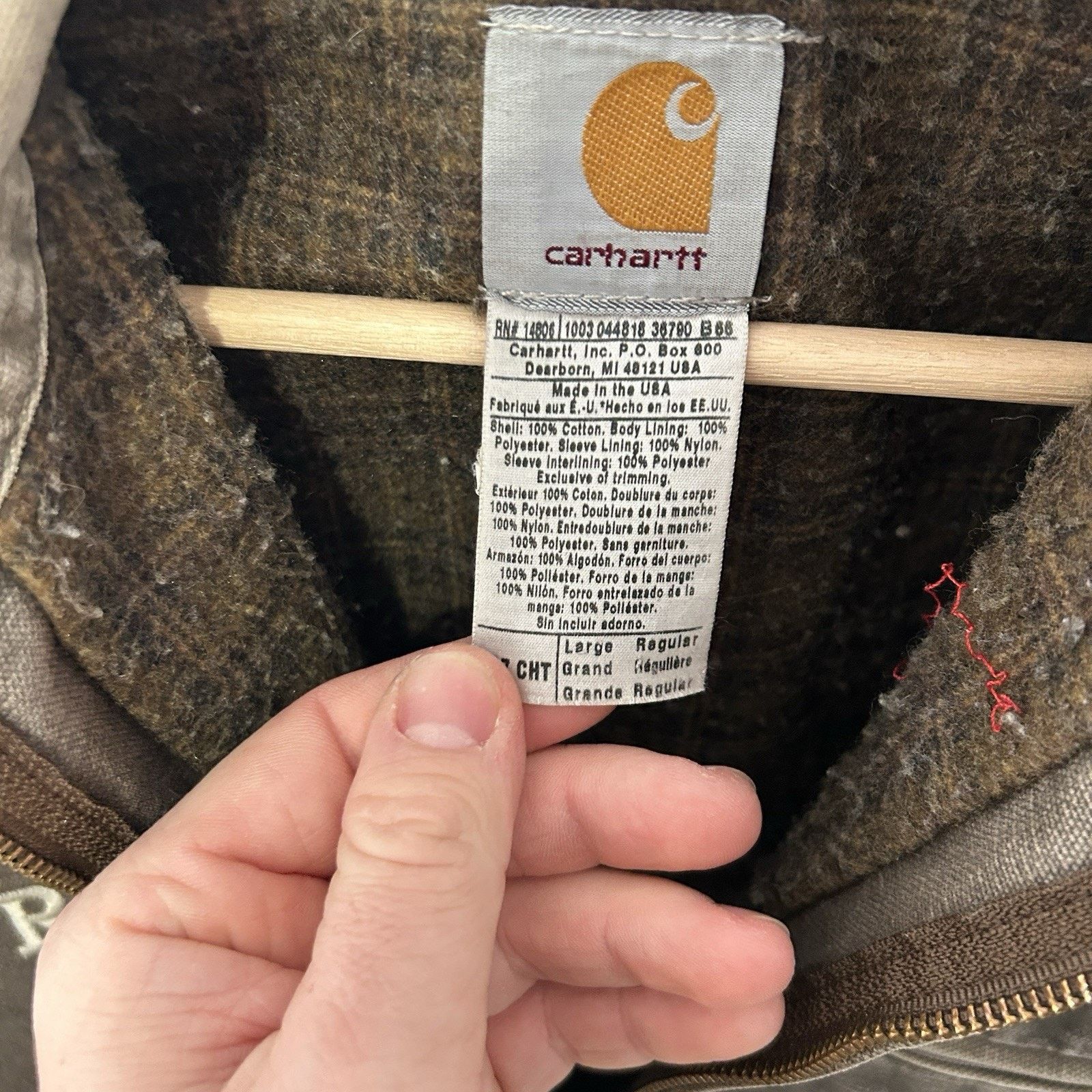 Carhartt Vintage Carhartt Blanket-Lined” Jacket “Chestnut Brown” J97 Size US L / EU 52-54 / 3 - 15 Thumbnail