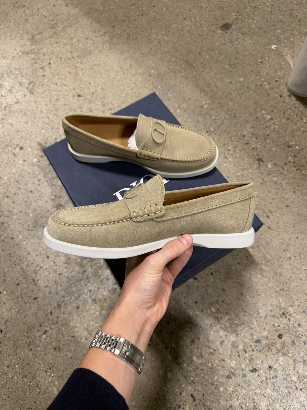 Dior Dior Granville Suede Loafers NEW 1100$ Size US 11 / EU 44 - 3 Thumbnail