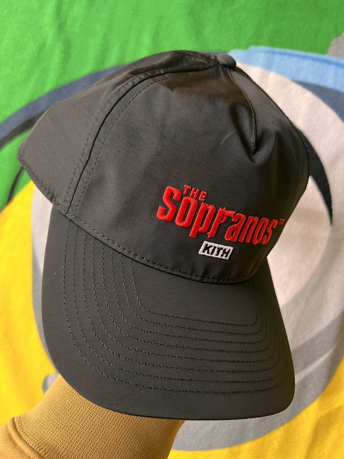 Kith KITH x The Sopranos Nylon Bay Low Pinch Crown Cap Black hat Size ONE SIZE - 12 Thumbnail