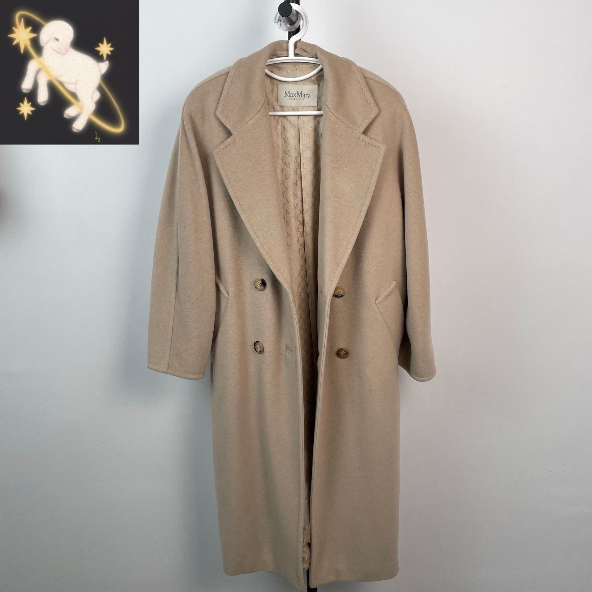 Max Mara Max Mara Long Beige Coat 34 Women Size XS / US 0-2 / IT 36-38 - 1 Thumbnail