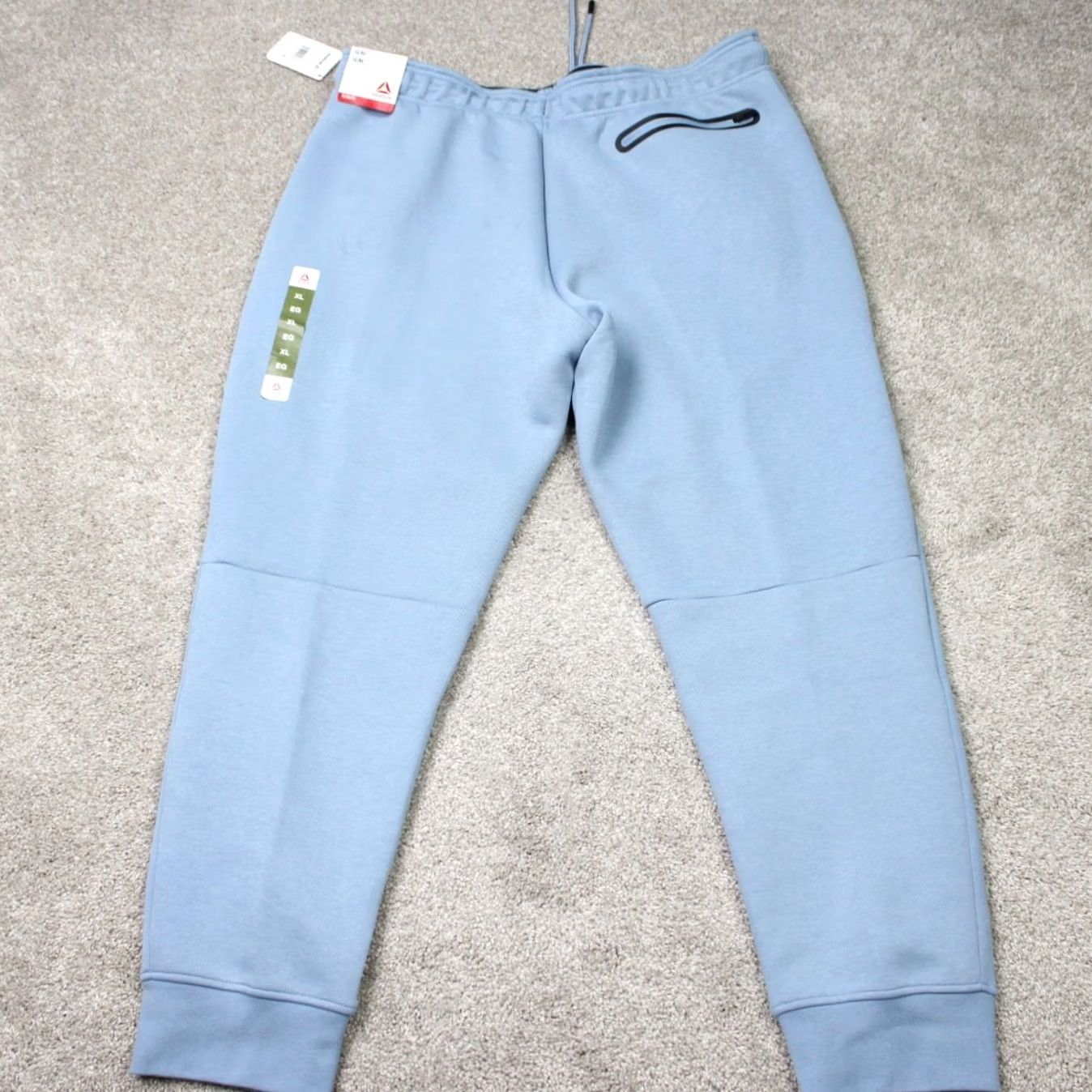 Reebok Reebok Momentum XL Blue Sweatpants NWT Mens Slim Tapered Fleece Elastic Waist Joggers Pants Size US 36 / EU 52 - 5 Thumbnail