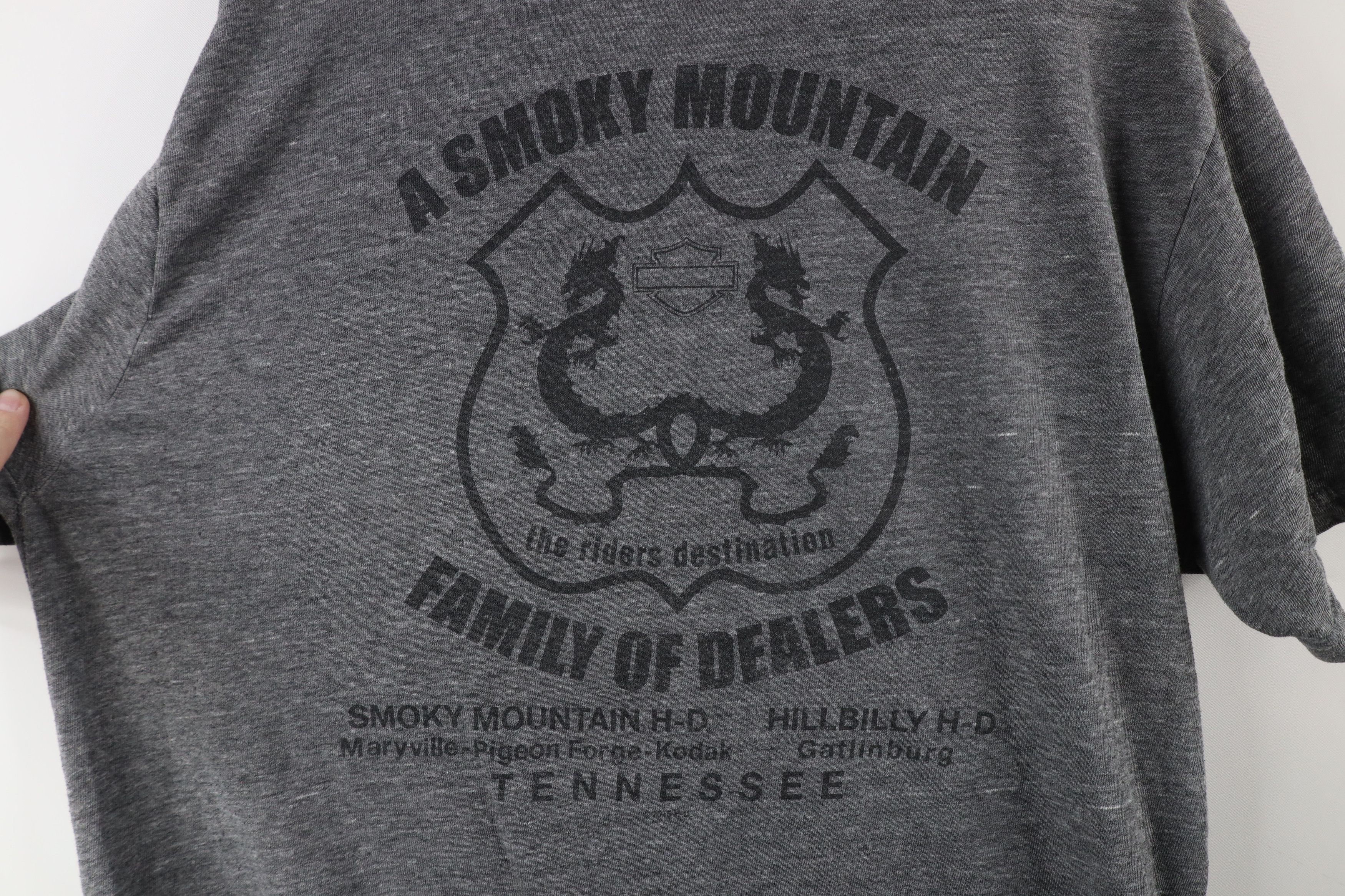 Harley Davidson × Vintage Vintage Harley Davidson Out Thin Soft T-Shirt Heather Gray Size US L / EU 52-54 / 3 - 7 Thumbnail