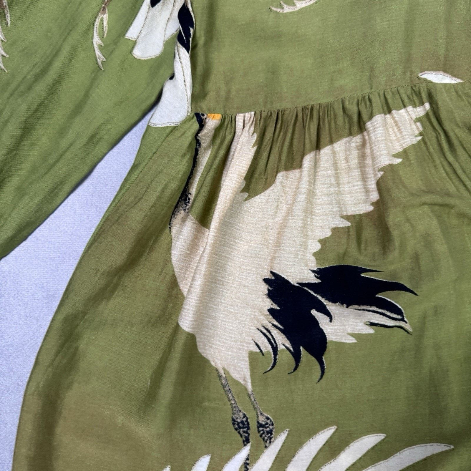 Vintage ONE HUNDRED STARS Stork Duster Coat in Green One Size Size ONE SIZE - 9 Thumbnail