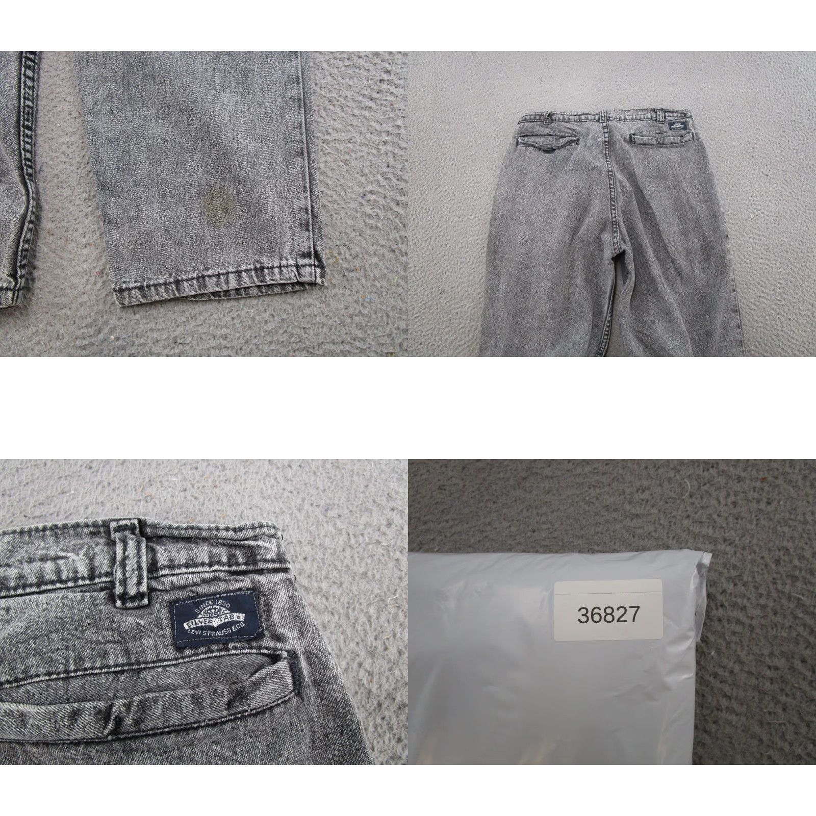 Levi's VINTAGE Levi's SILVERTAB Jeans Baggy Taper High Waist Pleated 30x33 Denim Black 80s Men Jeans 5-Pocket Mens Size US 30 / EU 46 - 9 Thumbnail