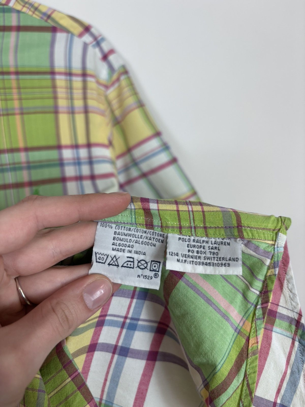 Polo Ralph Lauren Polo Ralph Lauren Vintage Men’s Check Short Sleeve Shirt Size US L / EU 52-54 / 3 - 12 Thumbnail