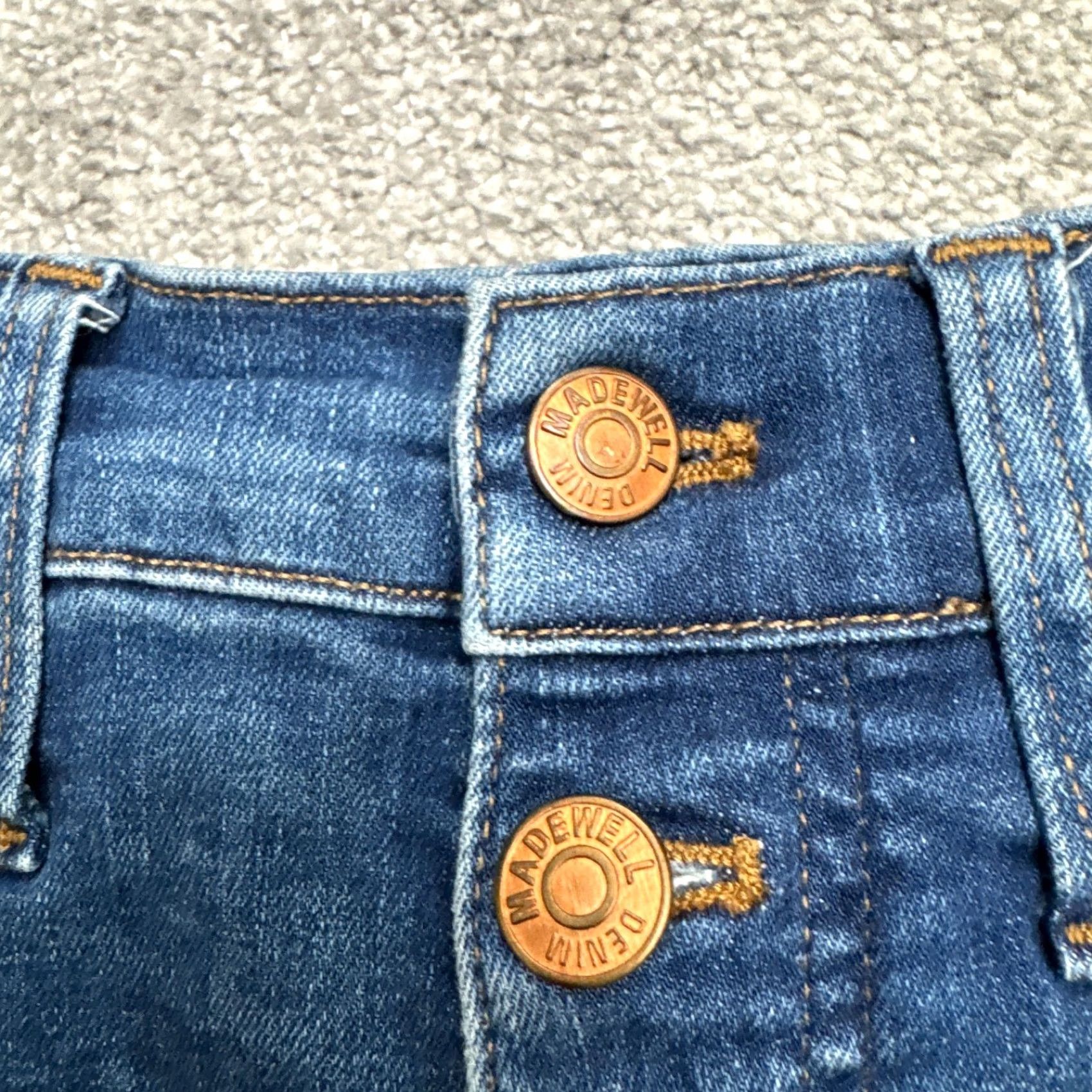 Madewell Madewell Jeans Skinny Denim 10" High Rise Womens 26 Blue Button Fly 5-Pocket Size 26" / US 2 / IT 38 - 3 Thumbnail