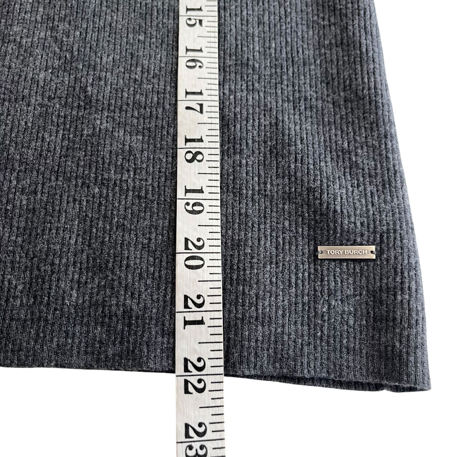 Tory Burch Tory Burch Gray Merino Wool Turtleneck Sweater XS Size XS / US 0-2 / IT 36-38 - 6 Thumbnail