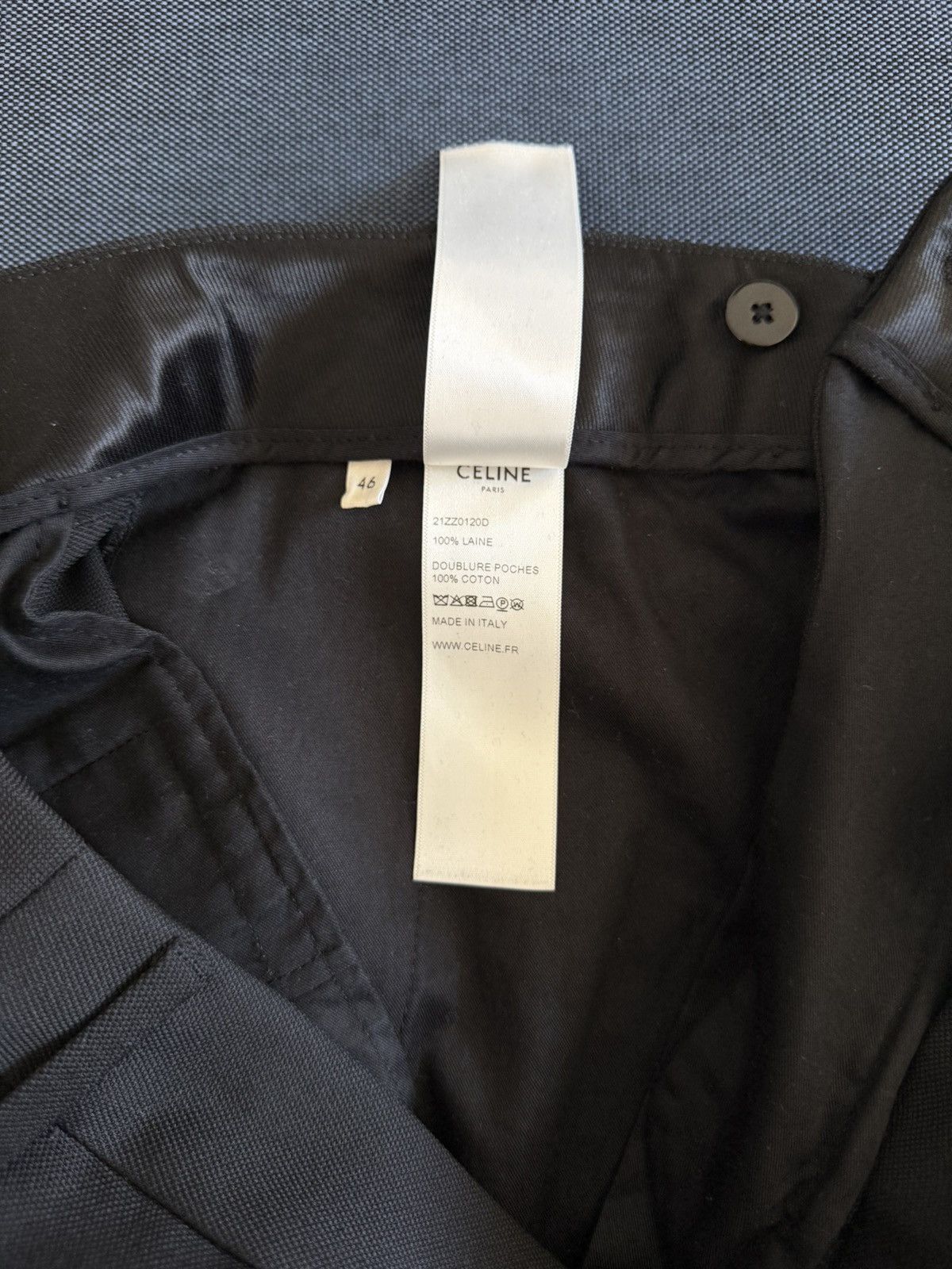 Celine Classic Pants in Grain de Poudre Size 46 Size 46R - 7 Thumbnail