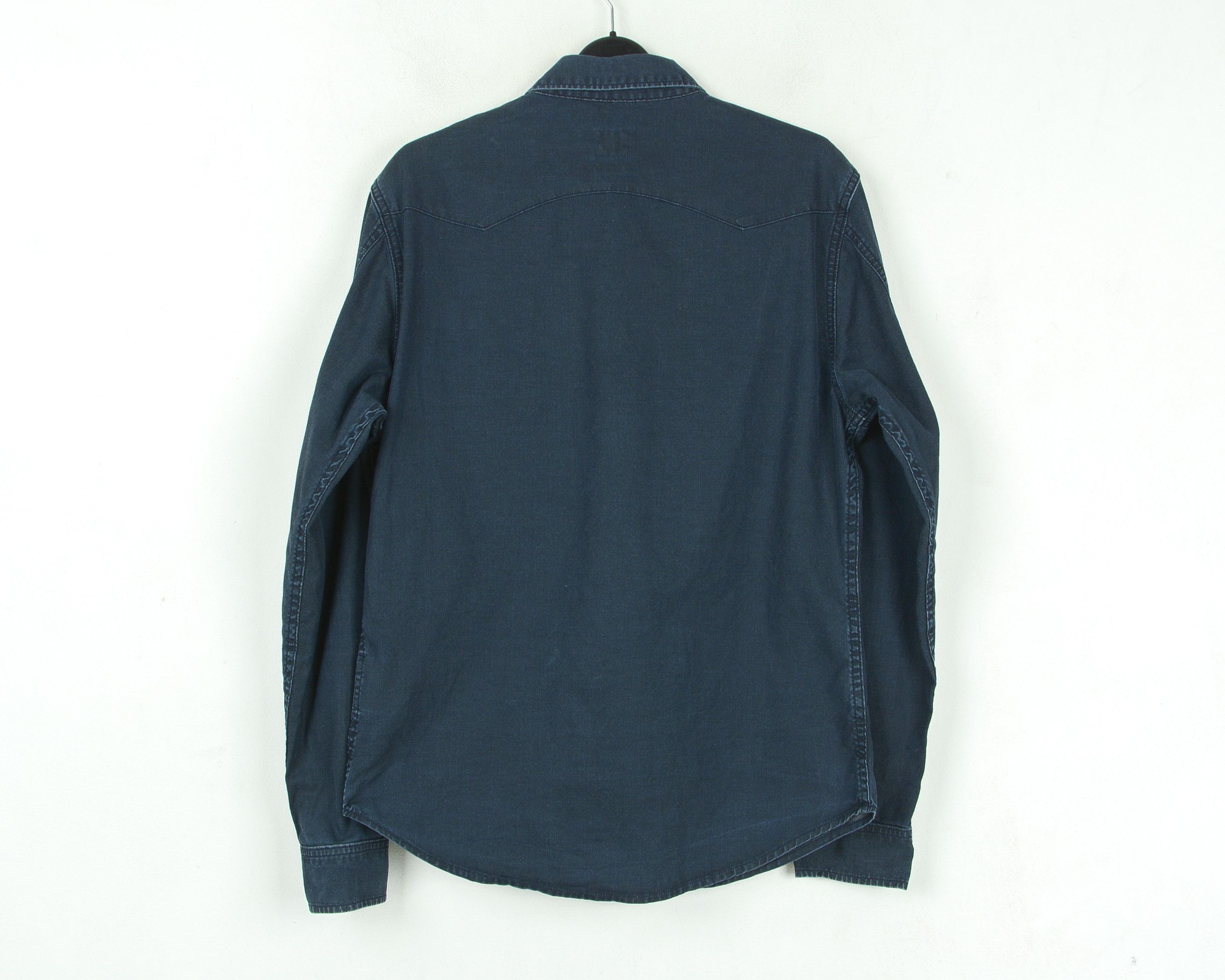 Lee Rider Shirt M Pearl Snap Western Denim Casual Cowboy Top Size US M / EU 48-50 / 2 - 6 Thumbnail