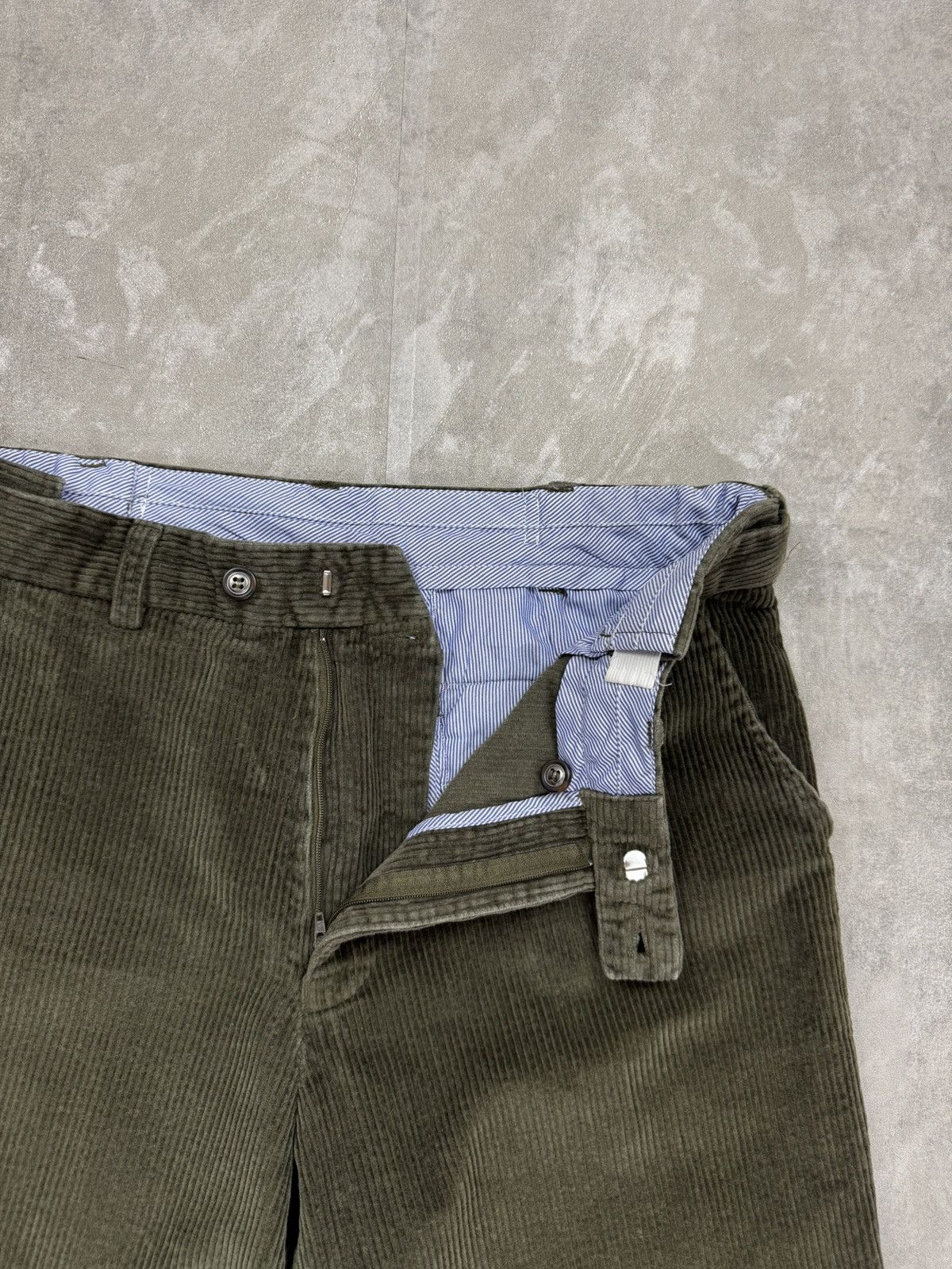 Other Skopes Khaki Corduroy pants flat front Mens velvet trousers Size US 36 / EU 52 - 3 Thumbnail
