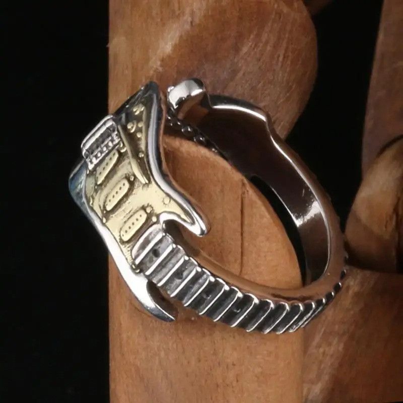 Other Retro Electric Guitar Ring Size ONE SIZE - 1 Thumbnail