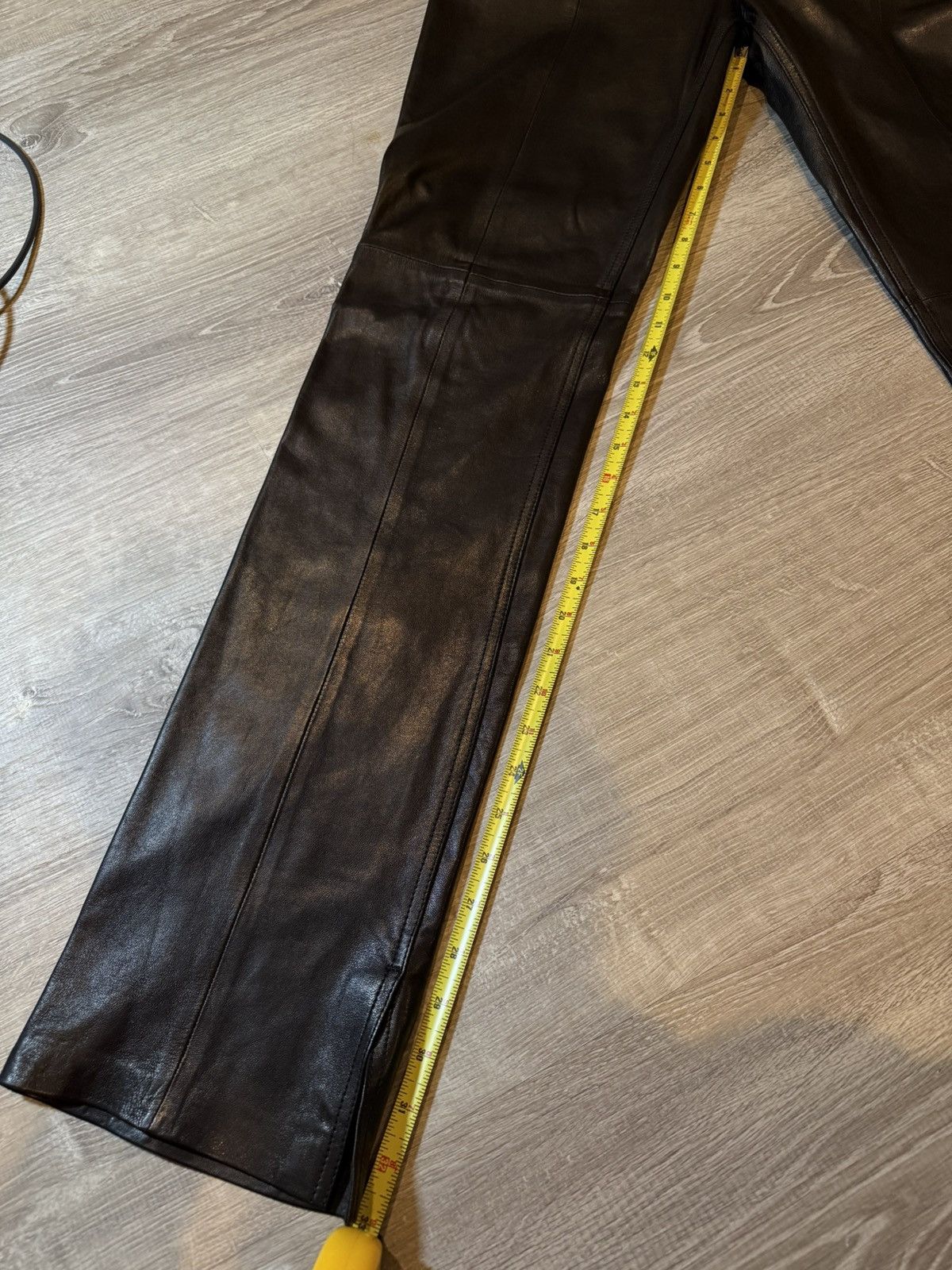 Iro IRO Paris Lamb Leather Boot Cut Pants Size US 30 / EU 46 - 17 Thumbnail