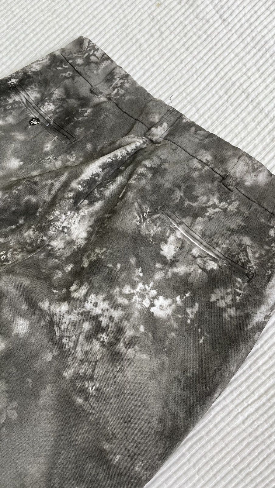 Other Asymmetrical Midnight Hand Painted Floral Punk Pants Size US 31 - 9 Thumbnail