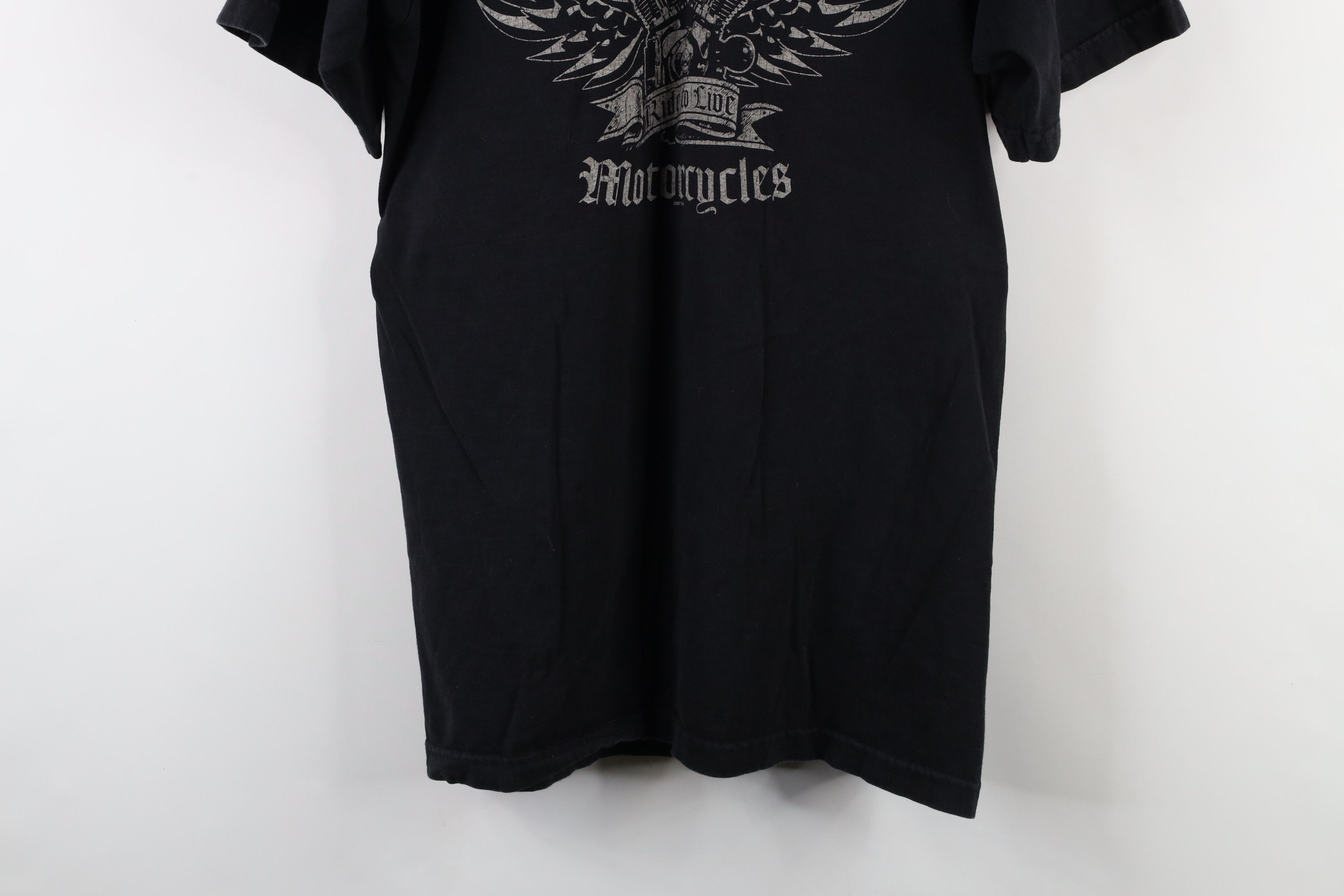 Harley Davidson × Vintage Vintage Y2K Harley Davidson Spell Old English T-Shirt USA Size US L / EU 52-54 / 3 - 3 Thumbnail