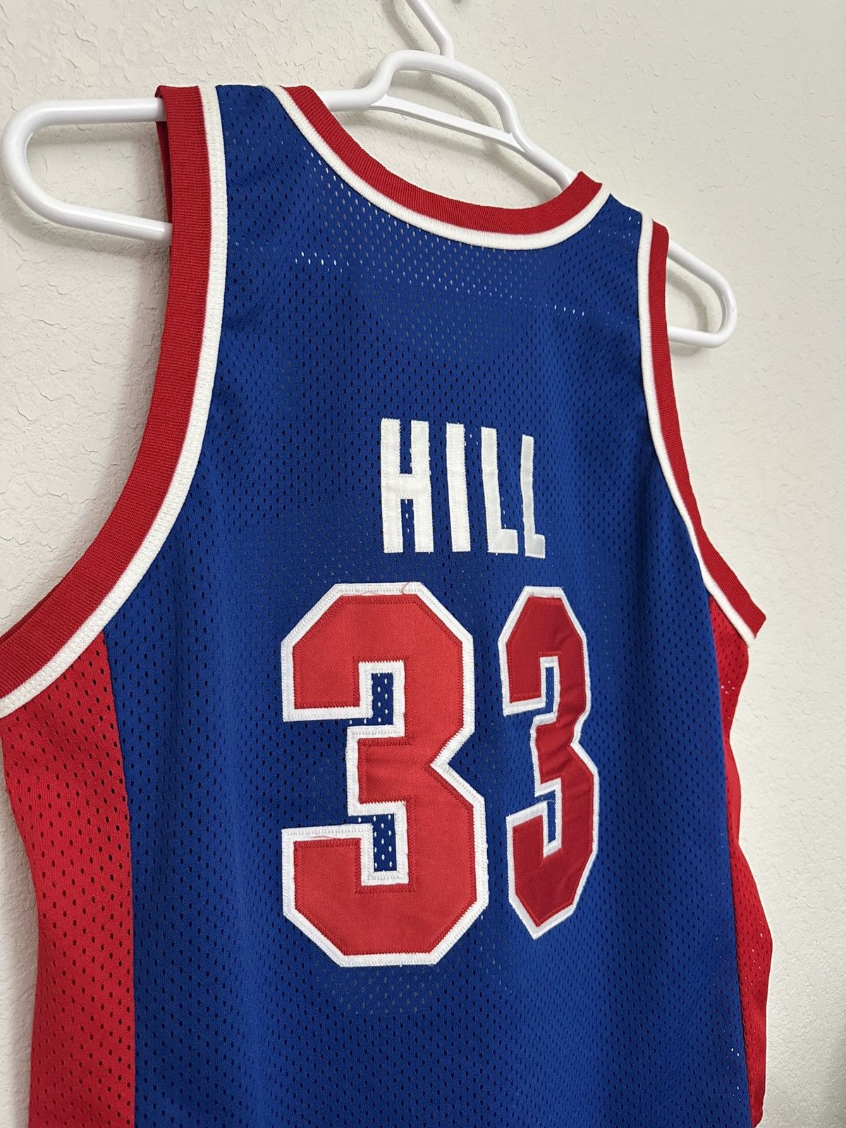 Champion × NBA × Vintage Vintage Detroit Pistons Grant Hill Authentic Champion Jersey Size US L / EU 52-54 / 3 - 6 Thumbnail