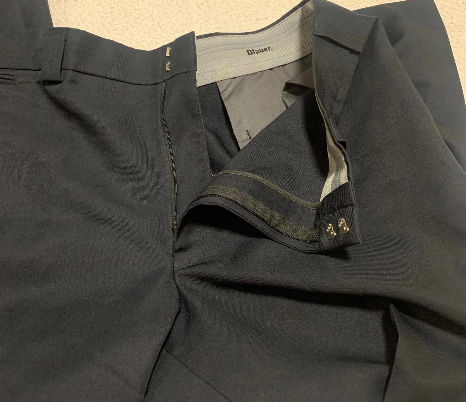 Eddie Bauer Blauer Men's Size 48 Regular Dark Navy Dress Pants Size 54R - 9 Thumbnail