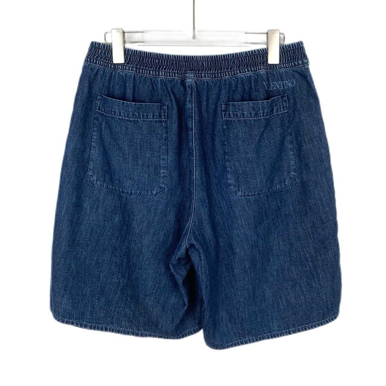 Valentino Valentino Blue Elastic Waist Cotton Denim Shorts (Size 50) Size 36" / US 14 / IT 50 - 8 Thumbnail