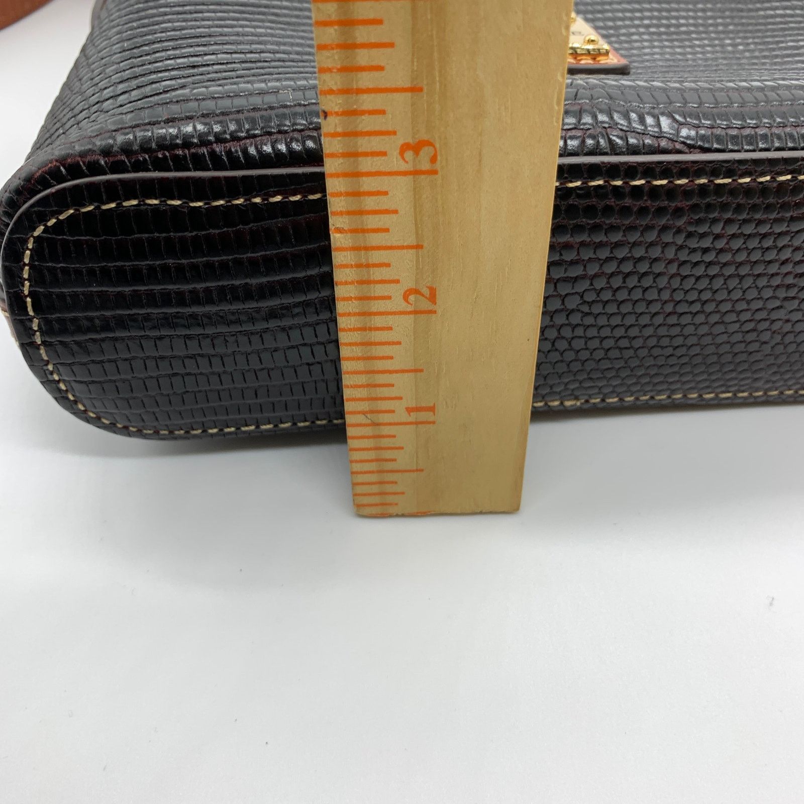 Dooney & Bourke Dooney & Bourke Leather Crossbody Purse Lizard Embossed Size ONE SIZE - 6 Thumbnail