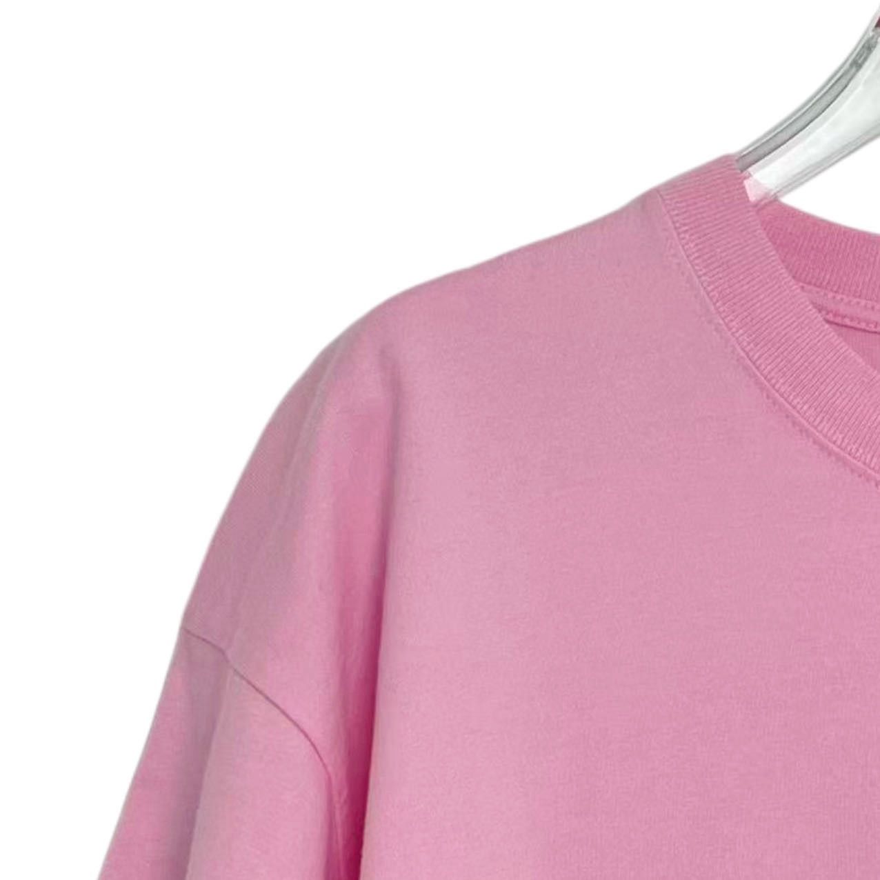 Balenciaga Balenciaga Pink Vintage Jersey Drop Shoulder T-Shirt K26WX Size US M / EU 48-50 / 2 - 3 Thumbnail