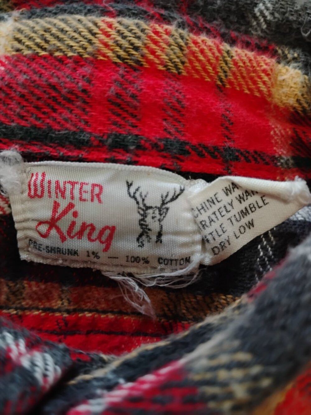 Other Vintage Winter King Flannel Button Shirt Size US L / EU 52-54 / 3 - 3 Thumbnail