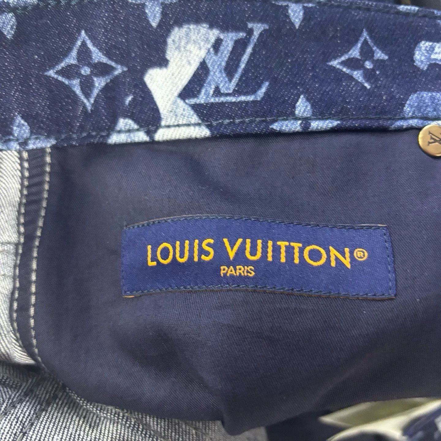 Louis Vuitton Louis Vuitton Multicolor Print High-Waist Jeans Size US 33 - 6 Thumbnail