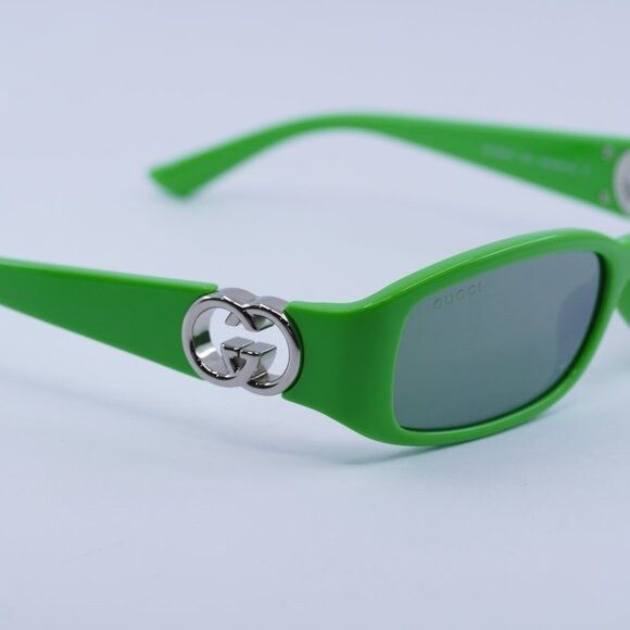 Gucci 🕶️ New Gucci GG1661S 005 Green Sunglasses Size ONE SIZE - 7 Thumbnail